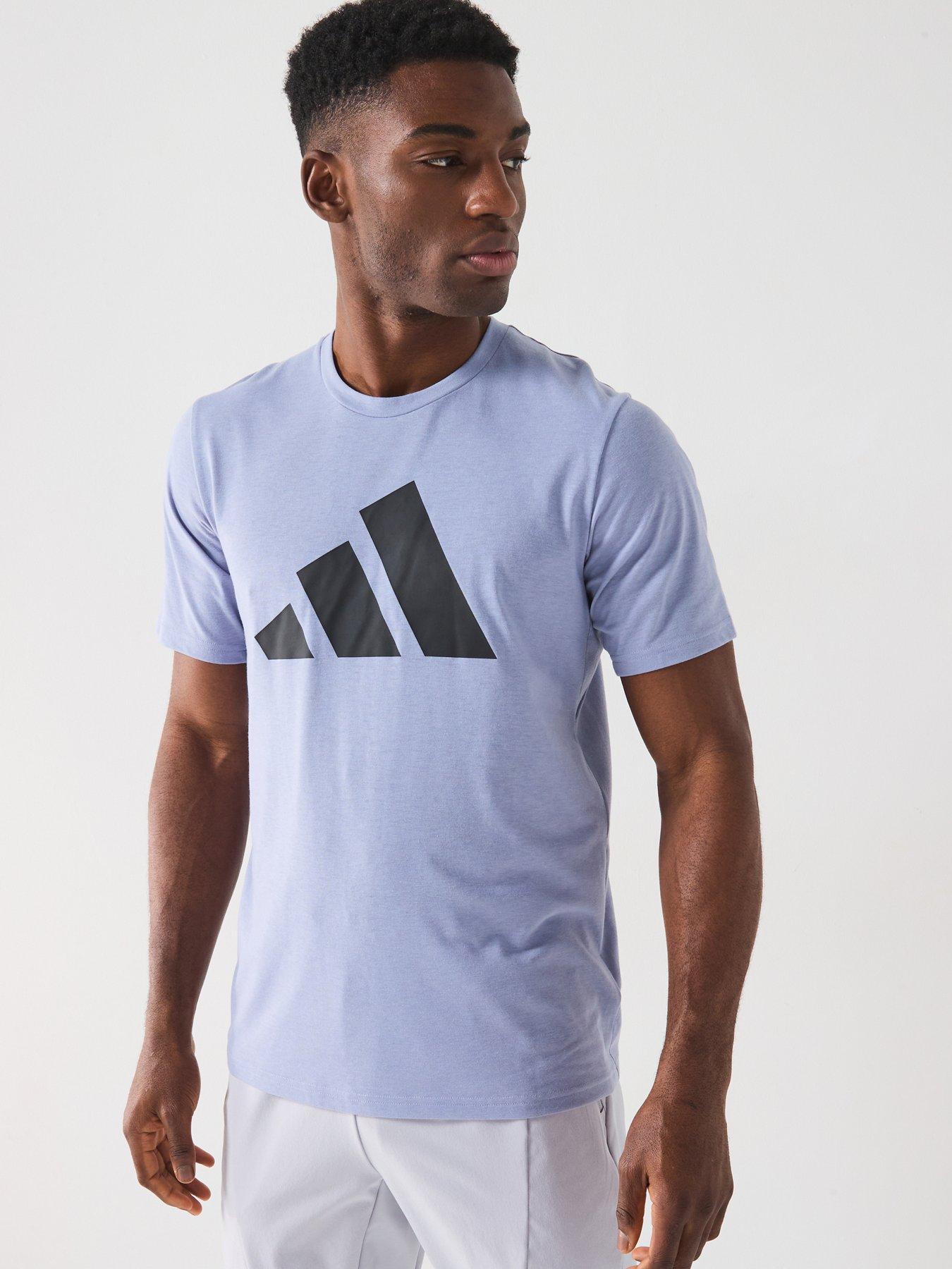undefined Mens Train Essentials Logo T-Shirt - Purple