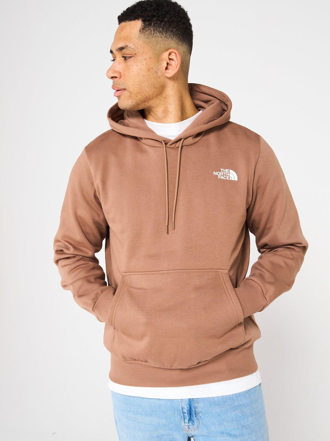 undefined Men's Simple Dome Hoodie - Brown