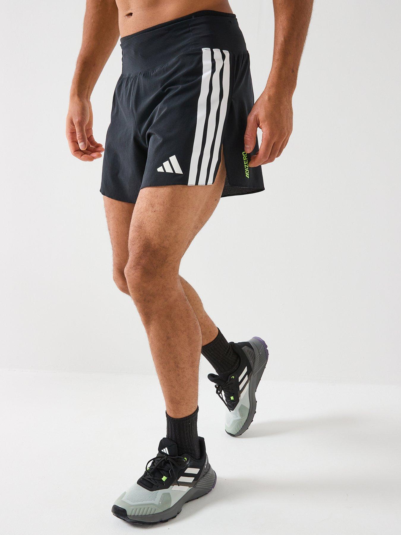 adidas Men's Running Adizero Gel Insert 5 Inch Pocket Shorts, Black, Size Xl, Men