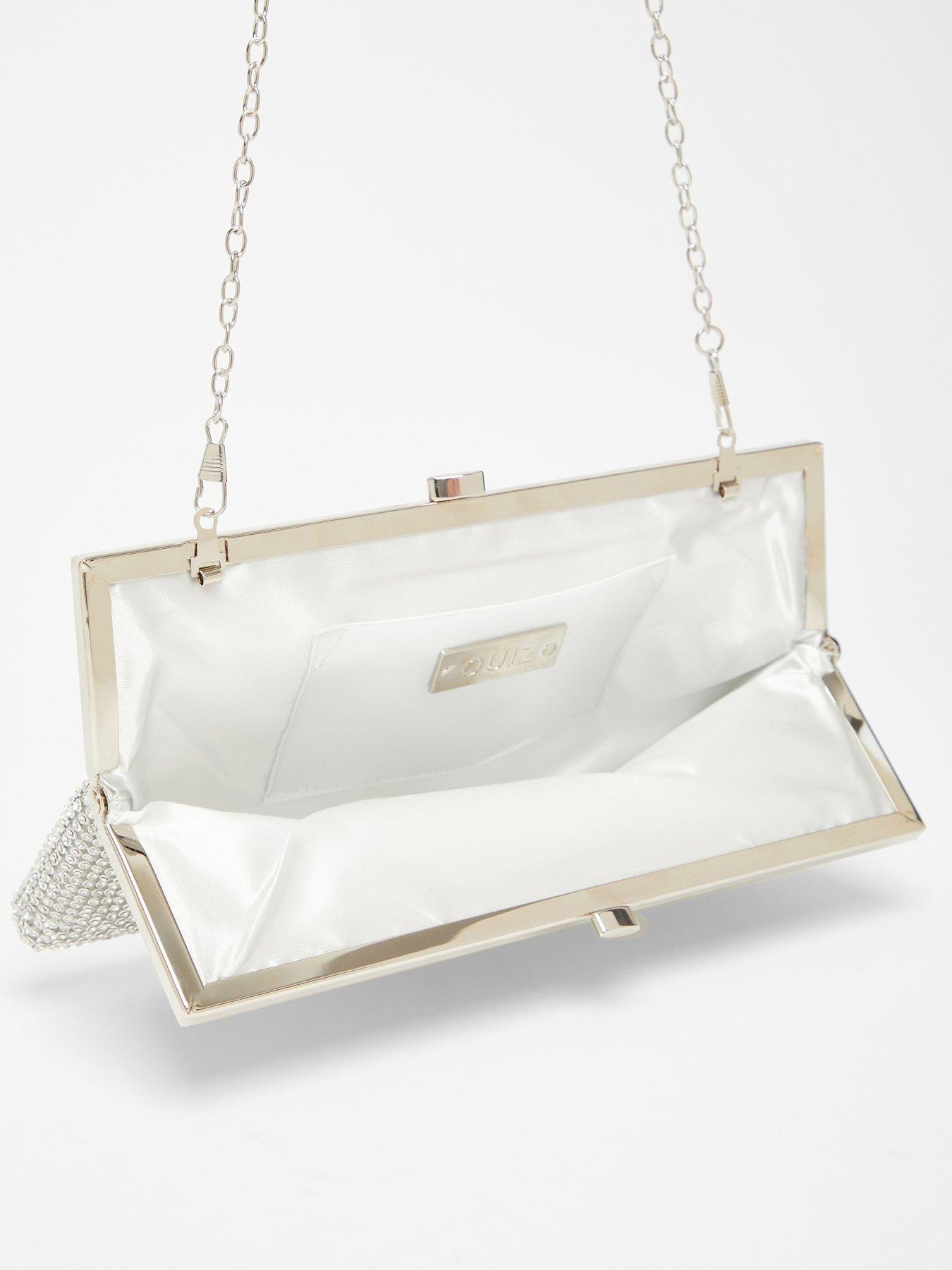 Diamante pouch bag hotsell