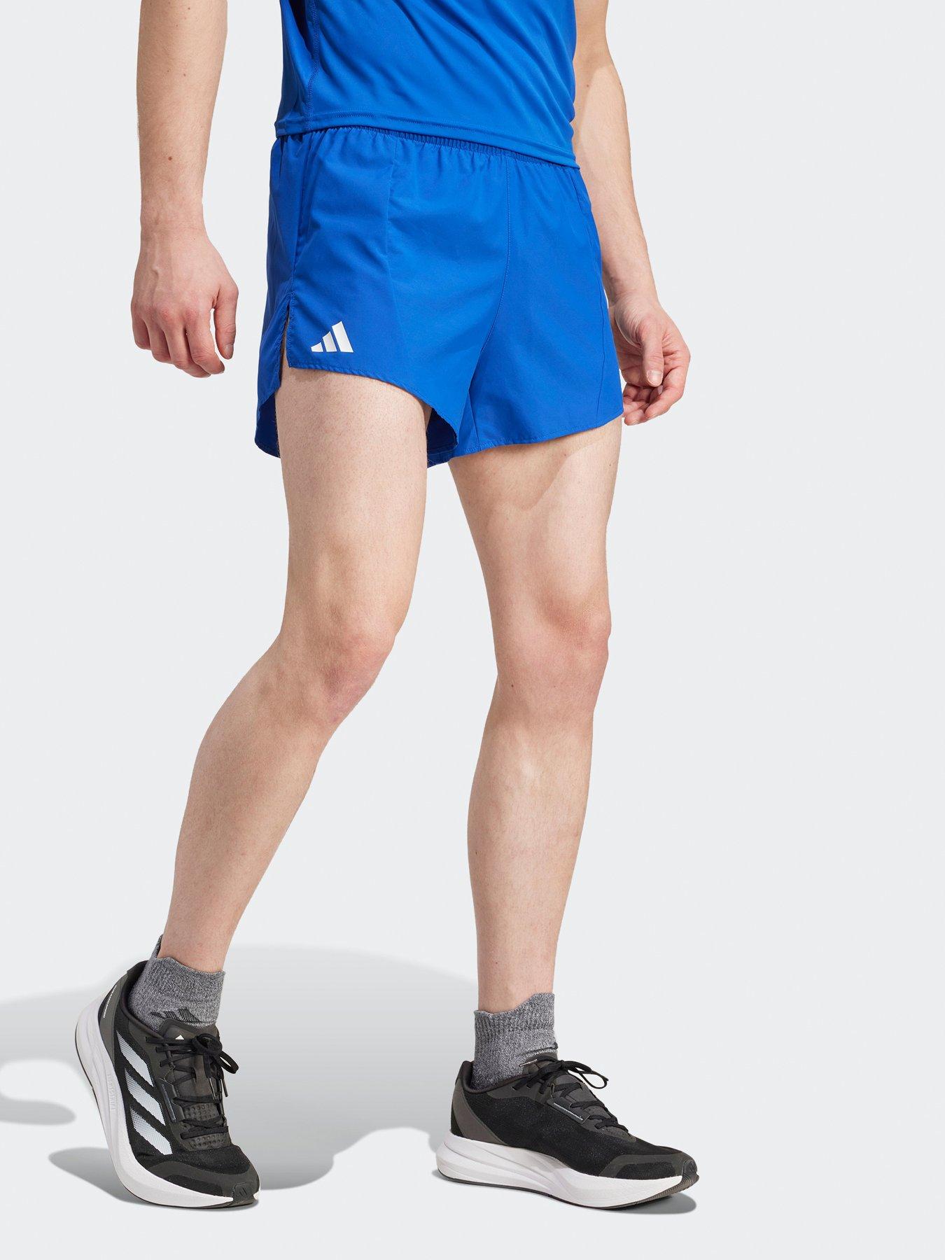 undefined Mens Running Adizero Shorts - Blue