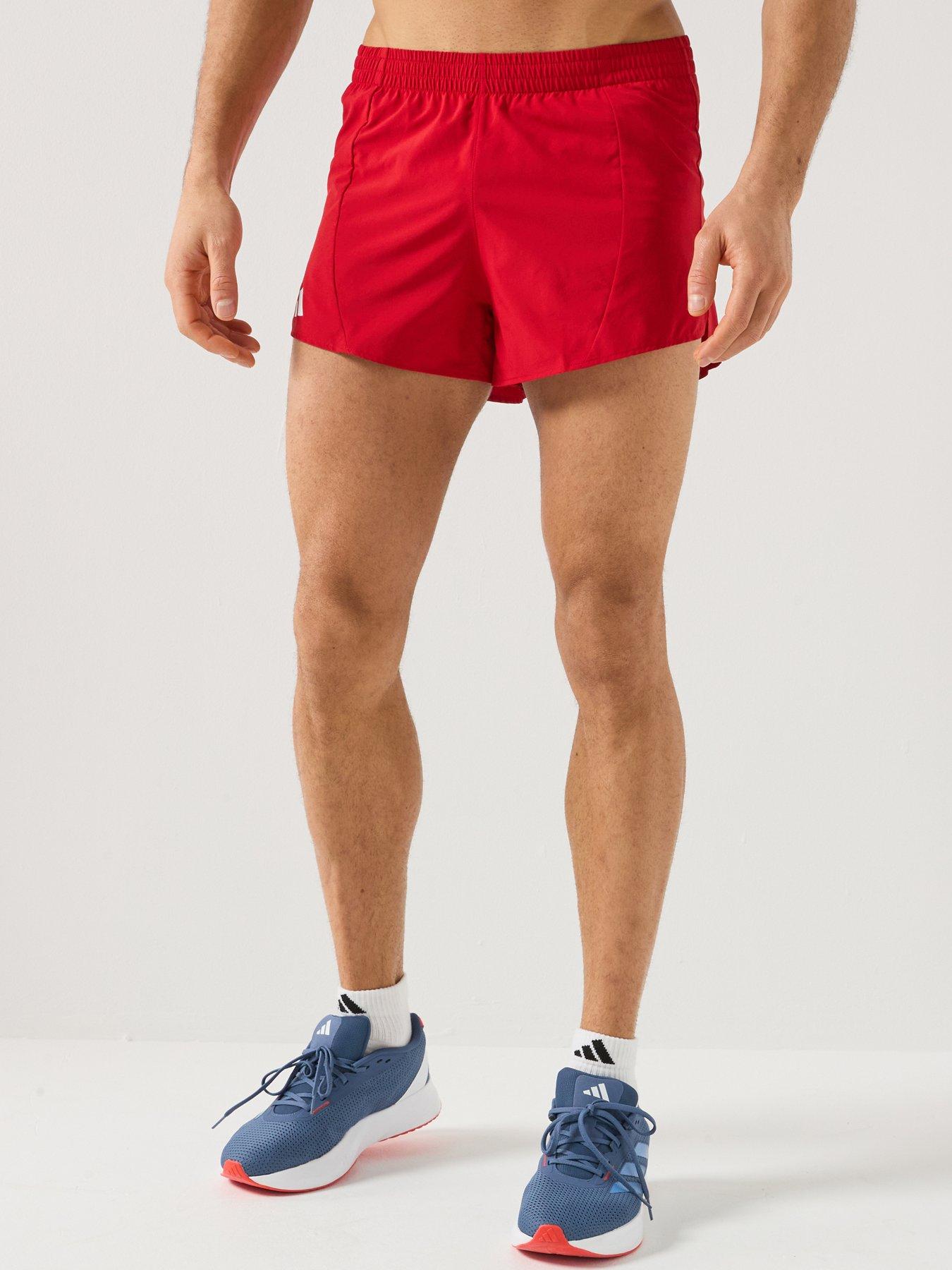 adidas Mens Running Adizero Shorts - Red