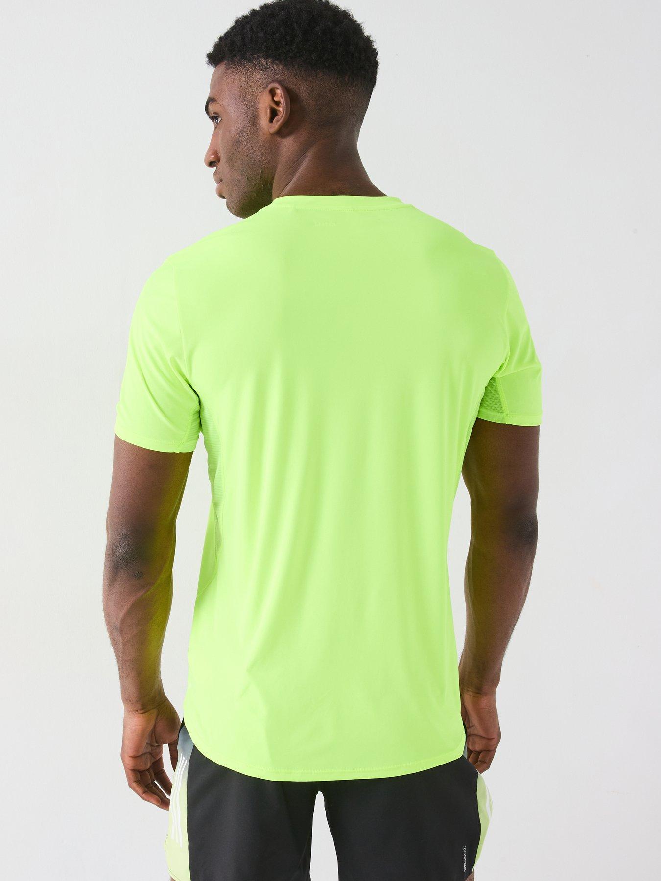 Image 2 of 6 of adidas Mens Running Adizero T-Shirt - Yellow