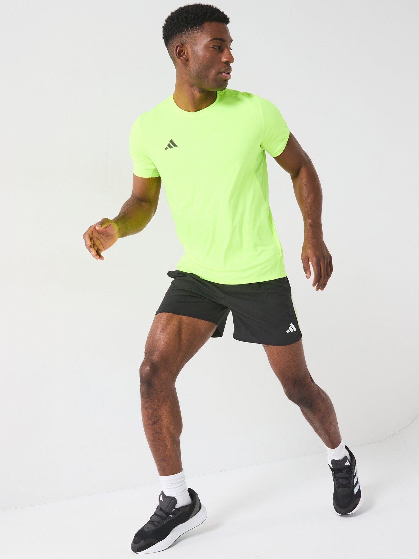 Image 3 of 6 of adidas Mens Running Adizero T-Shirt - Yellow