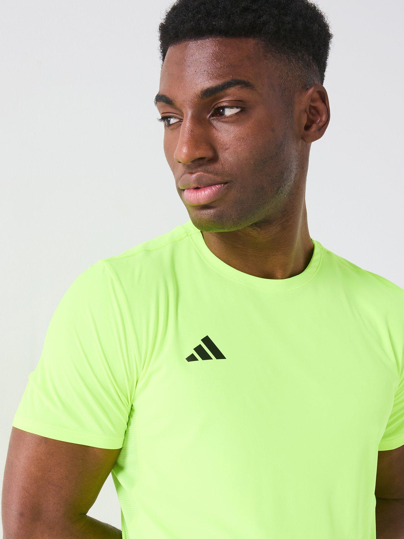 Image 4 of 6 of adidas Mens Running Adizero T-Shirt - Yellow