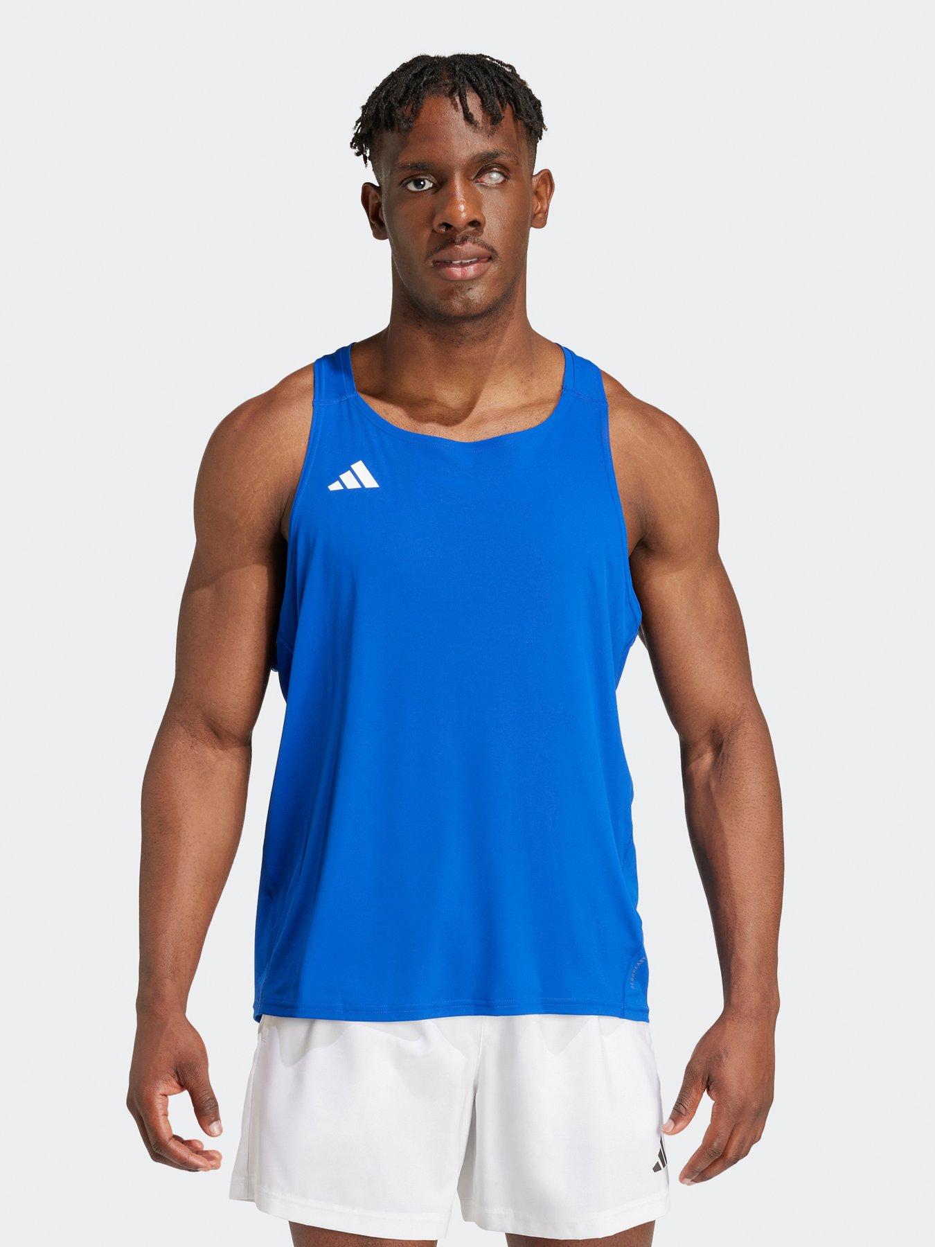 undefined Mens Running Adizero Vest - Blue