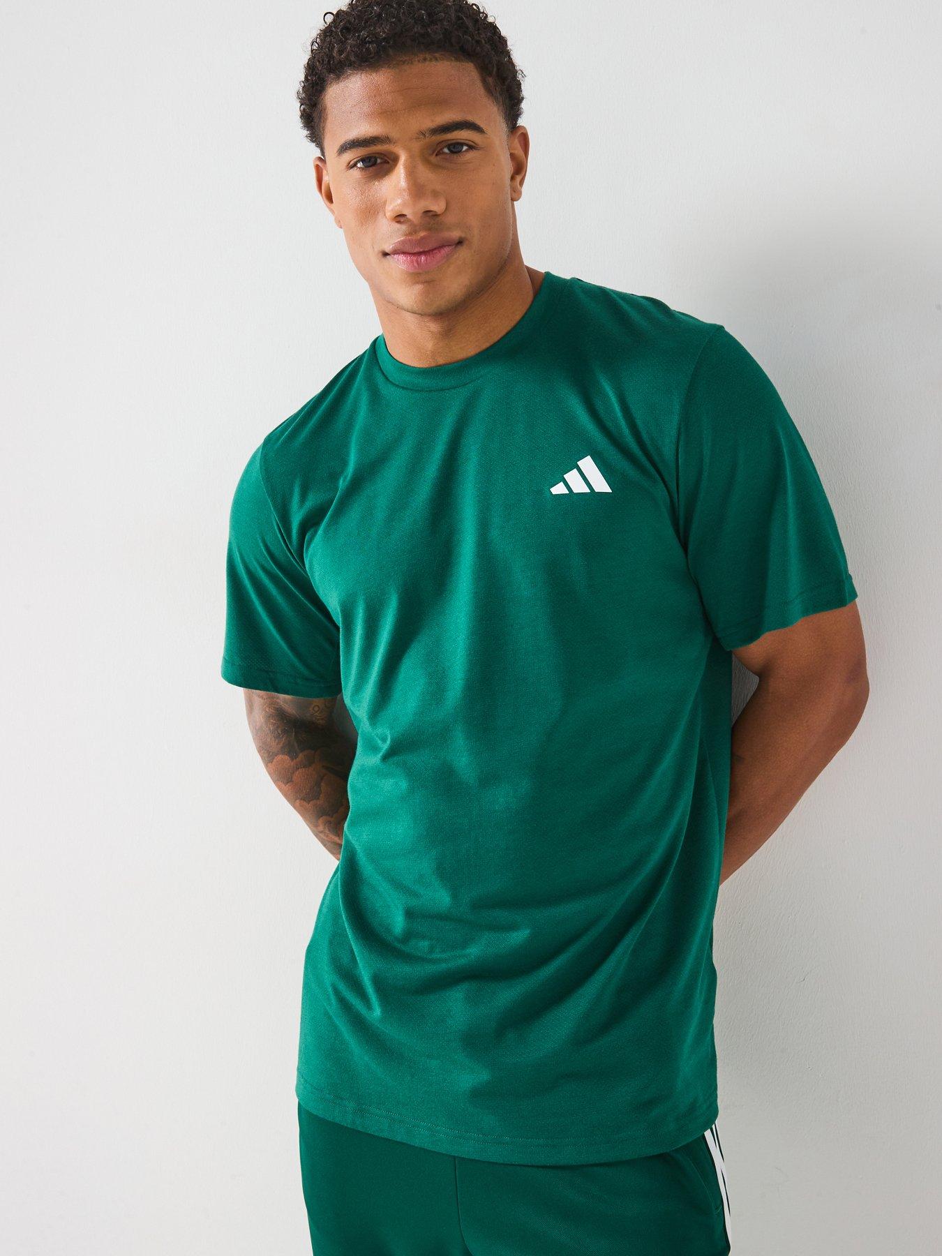 undefined Men's Train Essentials Comfort T-Shirt - Collegiate Green/White
