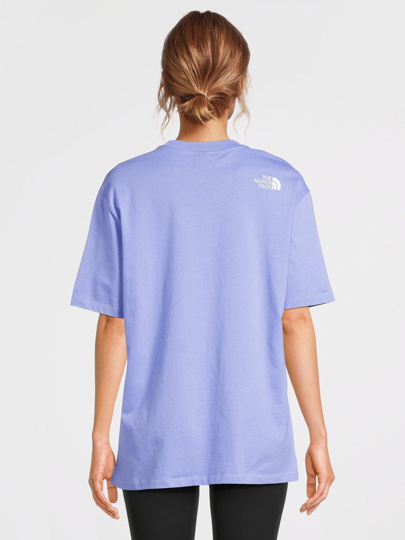 Image 2 of 5 of THE NORTH FACE Women's Short Sleeve Essential Oversized Tee - Medium Blue