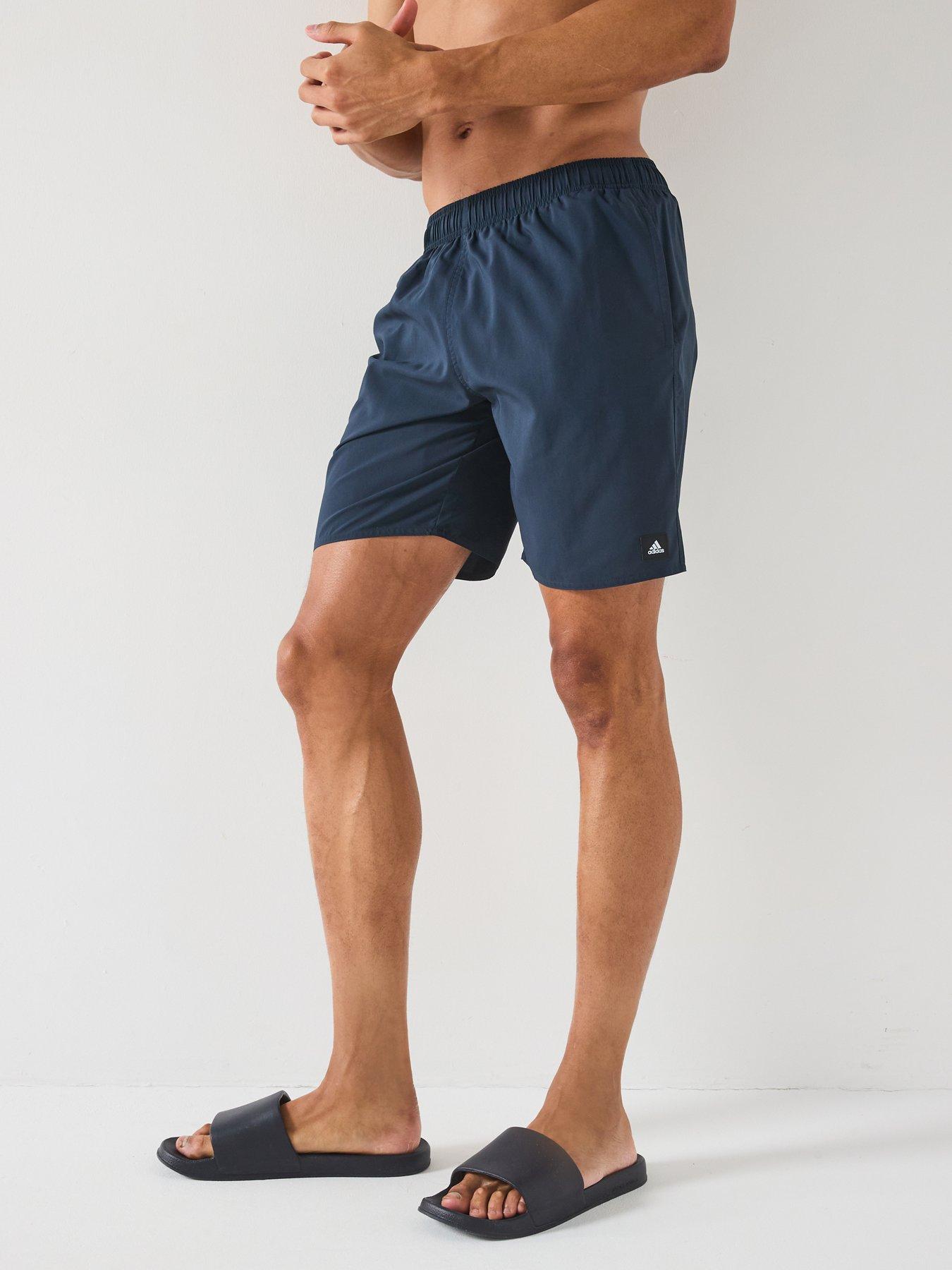 undefined Mens Solid Clx Swim Shorts - Aurora Ink/Black
