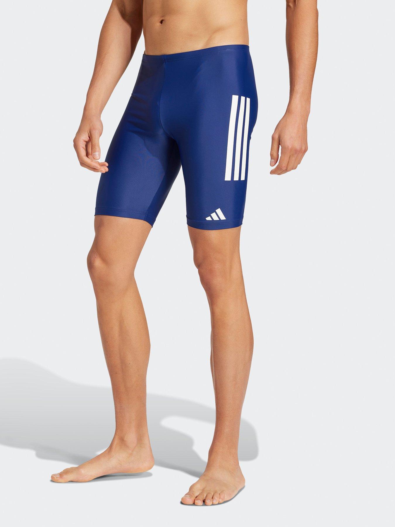 undefined Mens 3 Stripe Jammer Swim Shorts - Navy