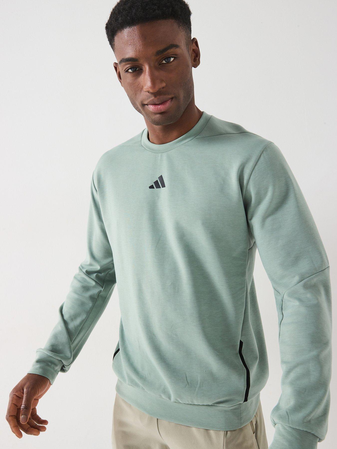 undefined Men's Training D4T Crew Sweatshirt - Silver Green