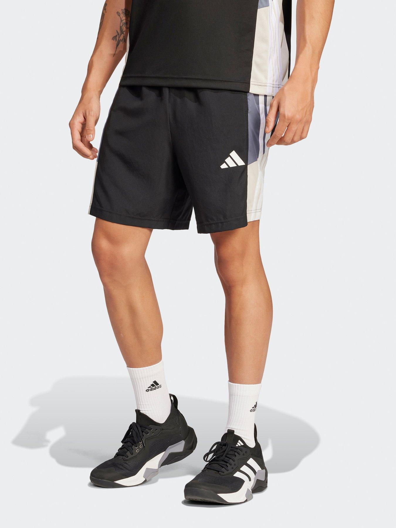 undefined Mens Train Essentials Colour Block Shorts - Black