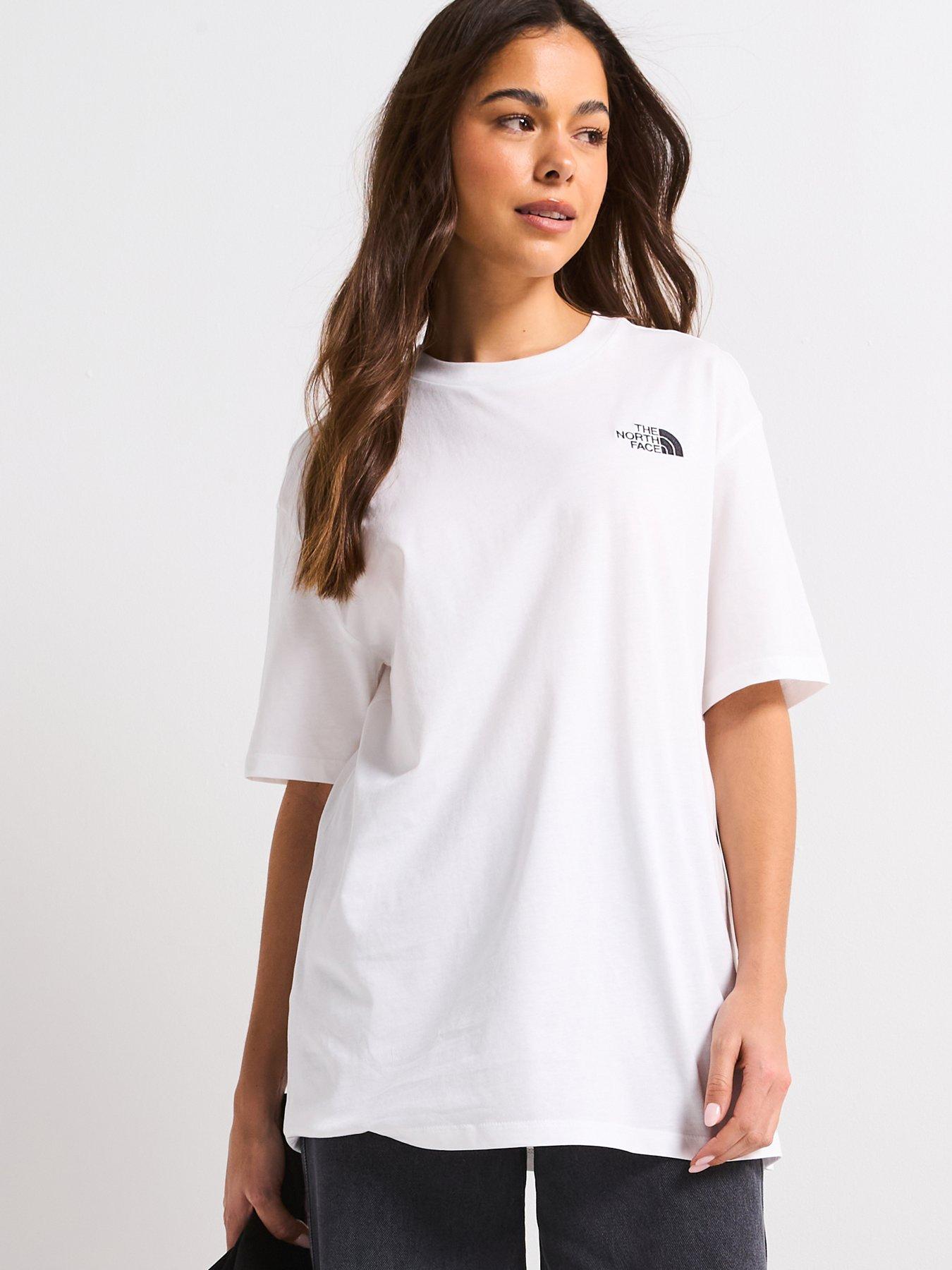 undefined Women's Short Sleeve Essential Oversized Tee - White