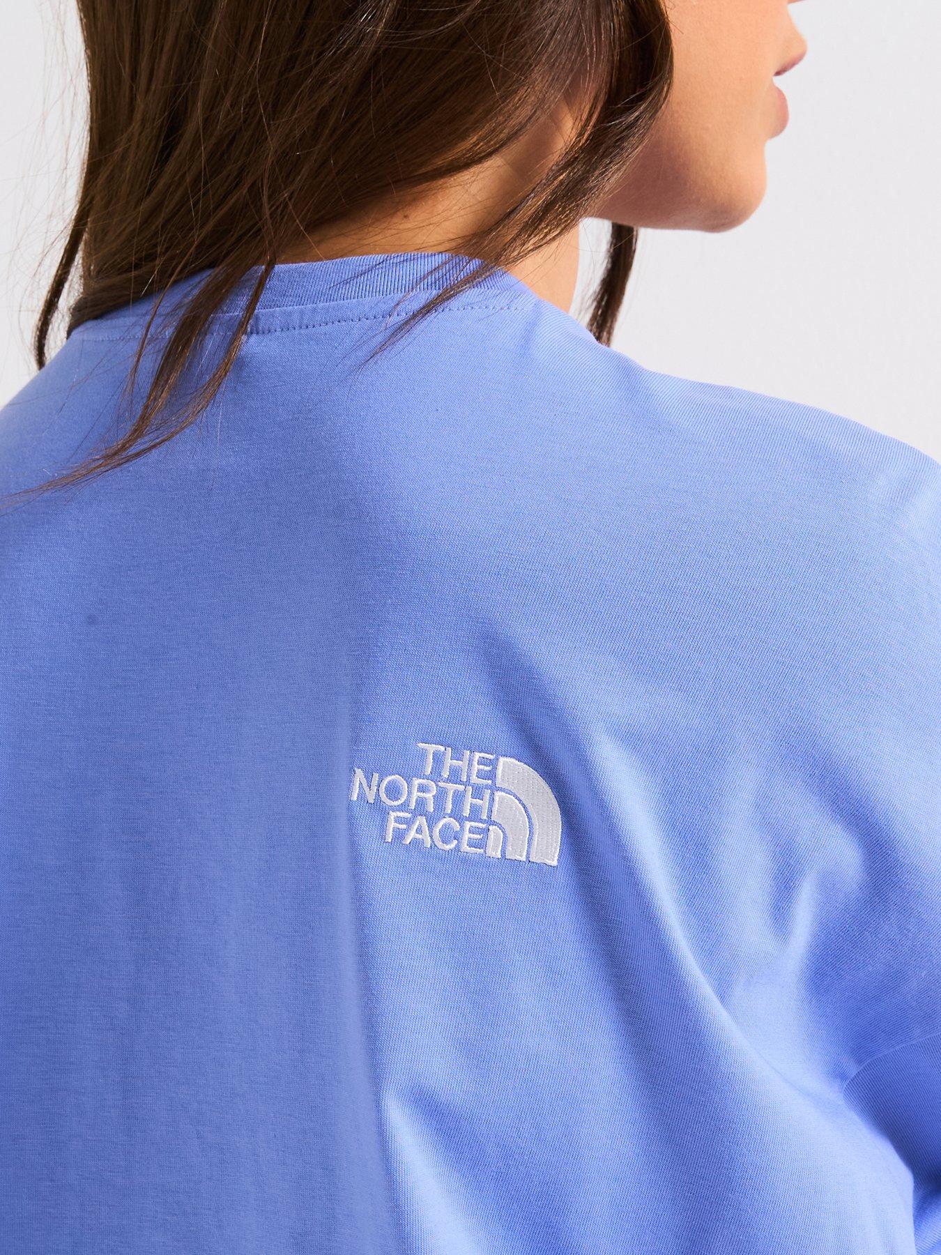 Image 4 of 6 of THE NORTH FACE Women's Short Sleeve Essential Oversized Tee Dress - Medium Blue