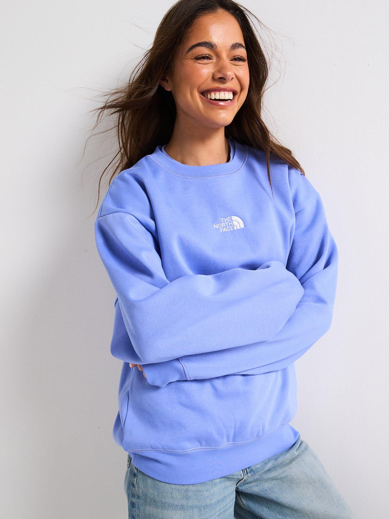 undefined Women's Essential Oversized Crew Sweatshirt - Medium Blue