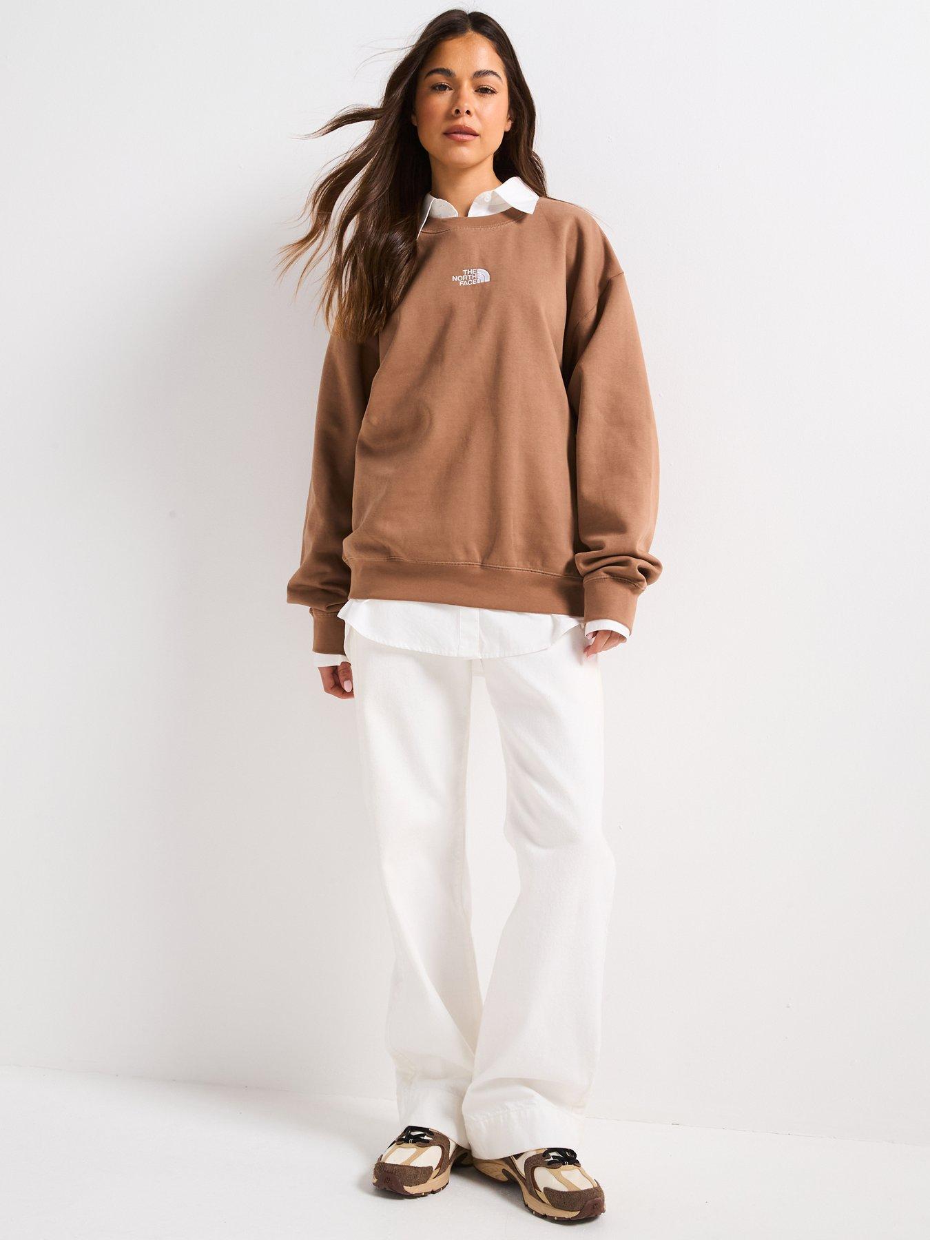 Image 3 of 5 of THE NORTH FACE Women's Essential Oversize Crew Sweatshirt - Brown