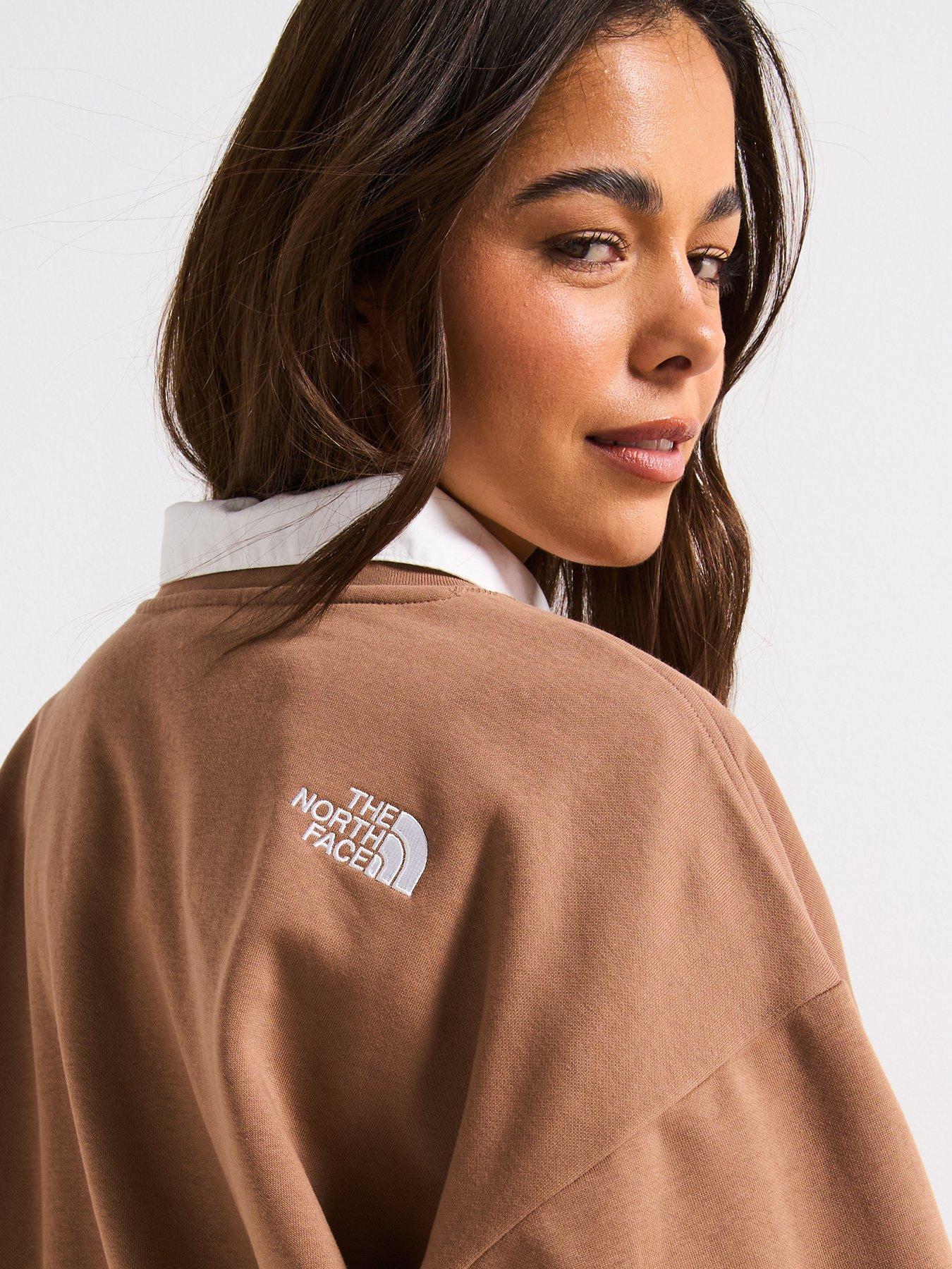 Image 5 of 5 of THE NORTH FACE Women's Essential Oversize Crew Sweatshirt - Brown