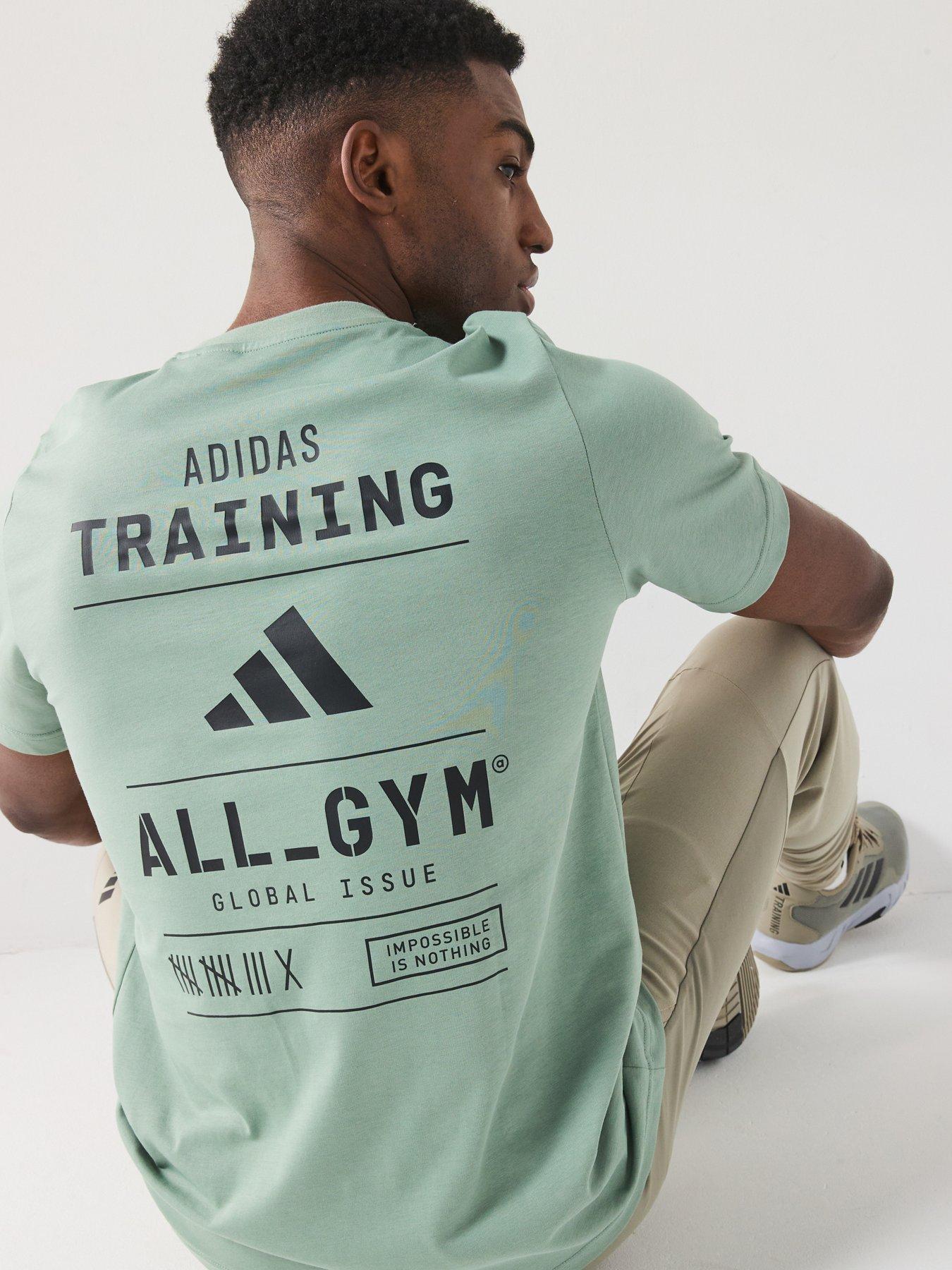 undefined Men's Training Graphic T-Shirt - Silver Green