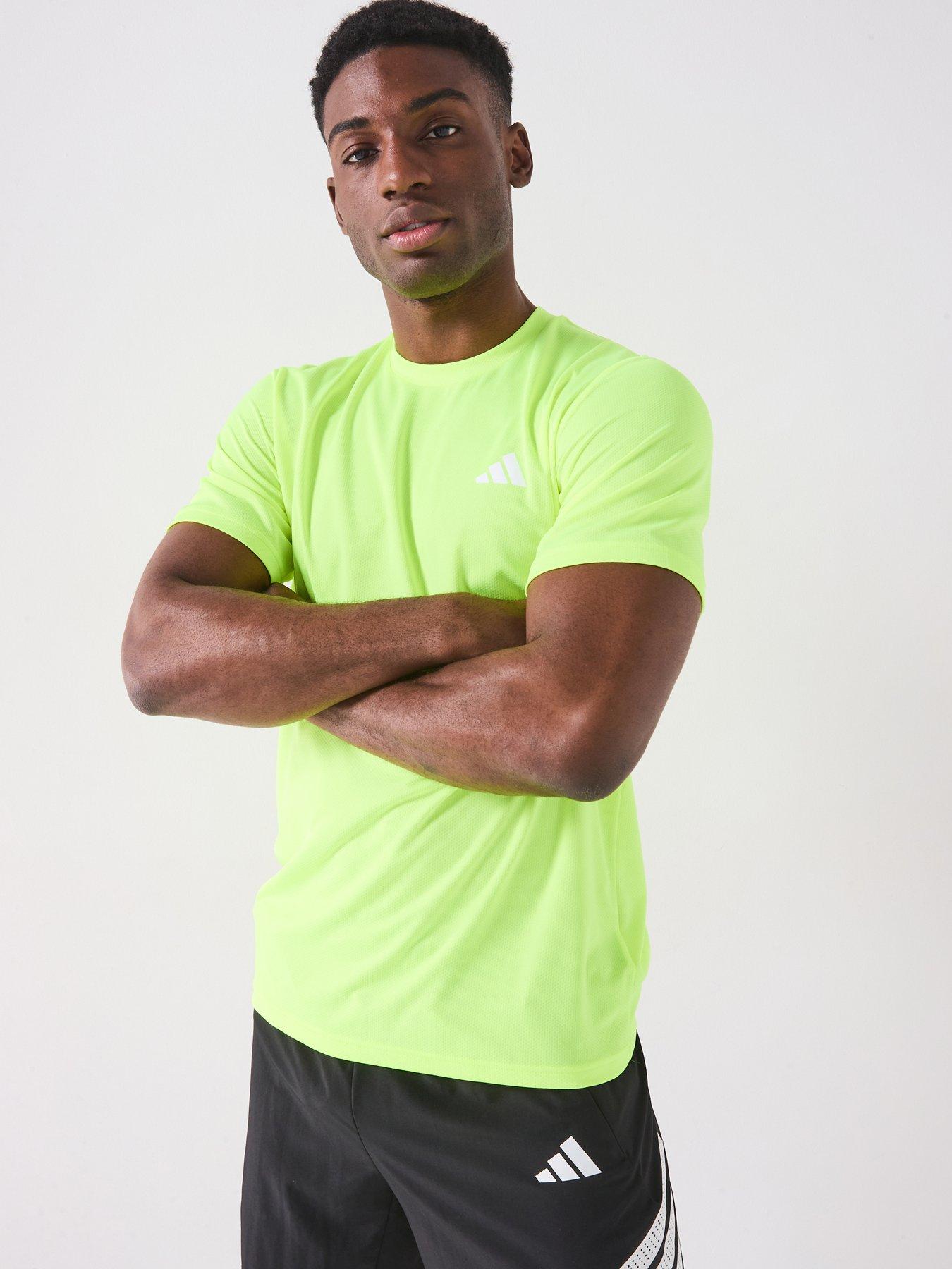 undefined Men's Train Essentials Base T-Shirt - Lucid Lemon/White