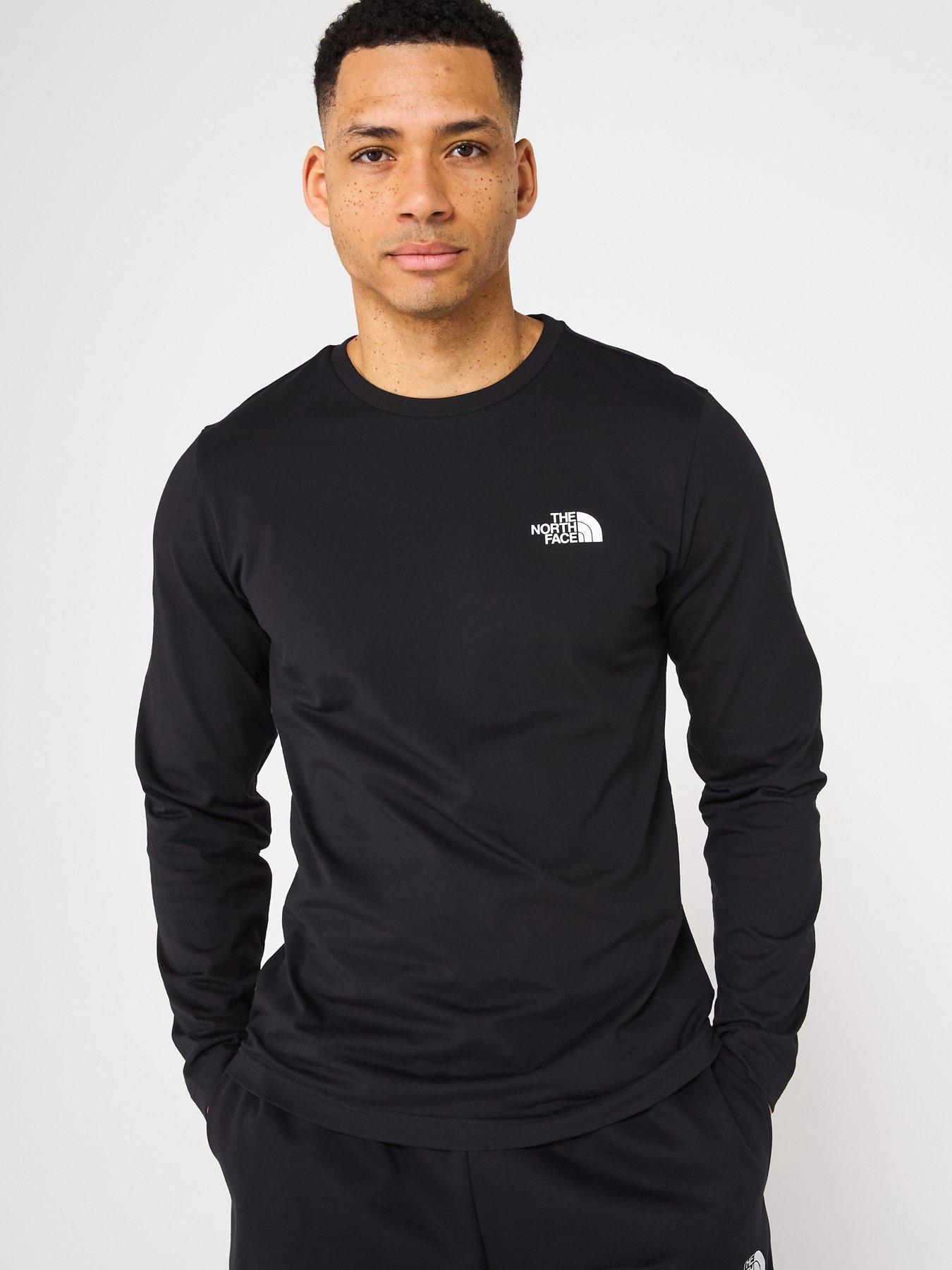 THE NORTH FACE Men's Long Sleeve Simple Dome Tee - Black