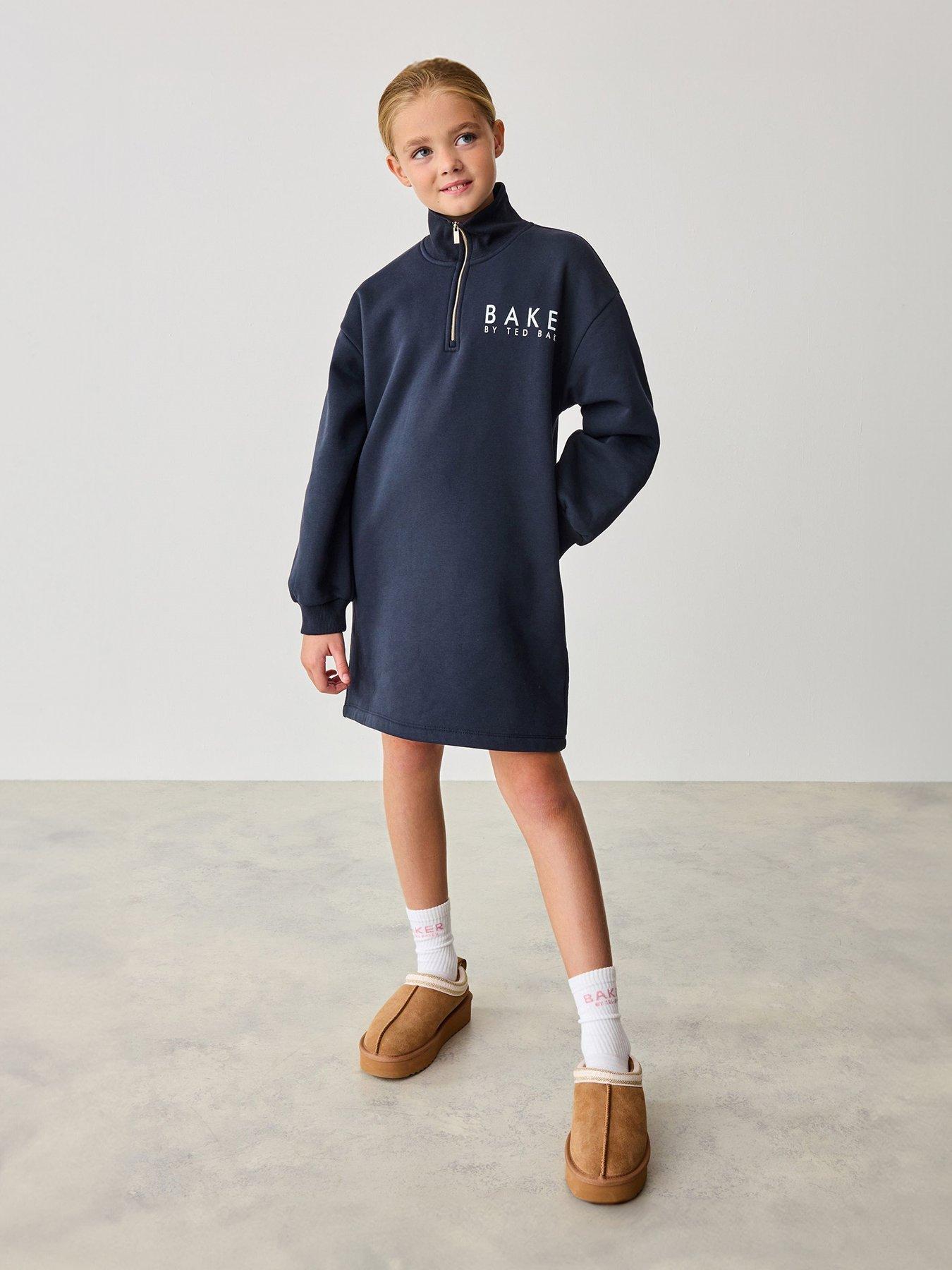undefined Longline Jumper Dress - Navy