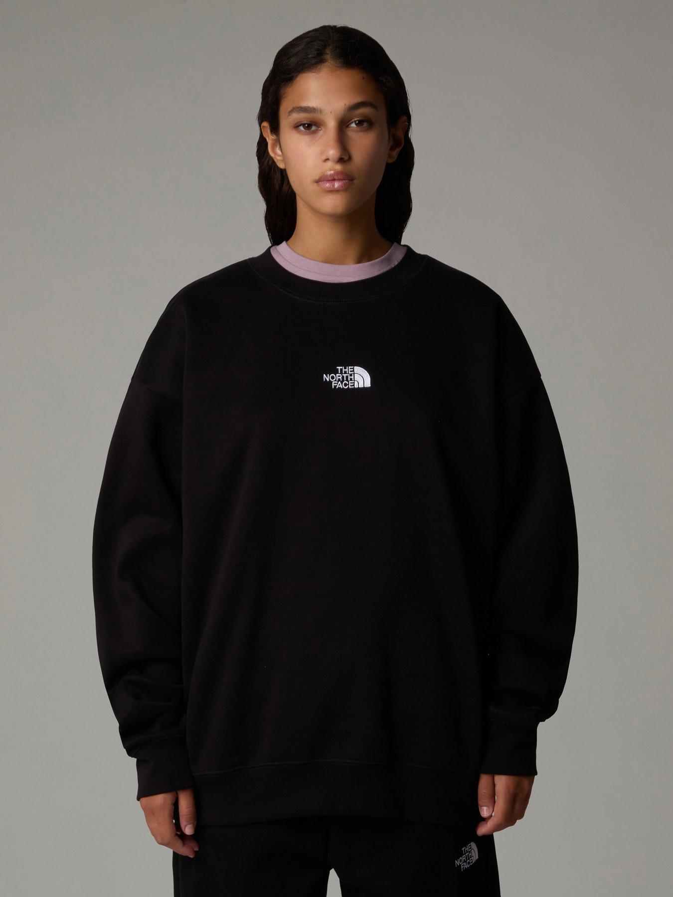 undefined Women's Essential Oversized Crew Sweatshirt - Black