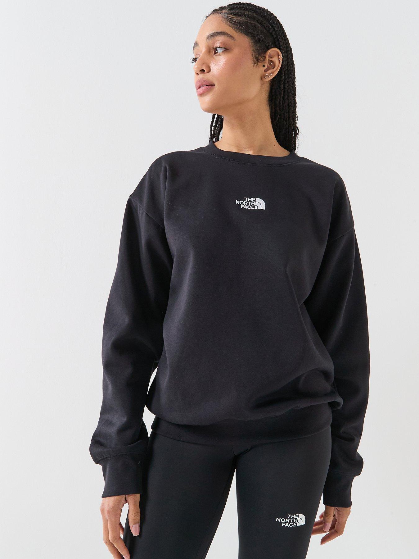 THE NORTH FACE Women's Essential Oversized Crew Sweatshirt - Black