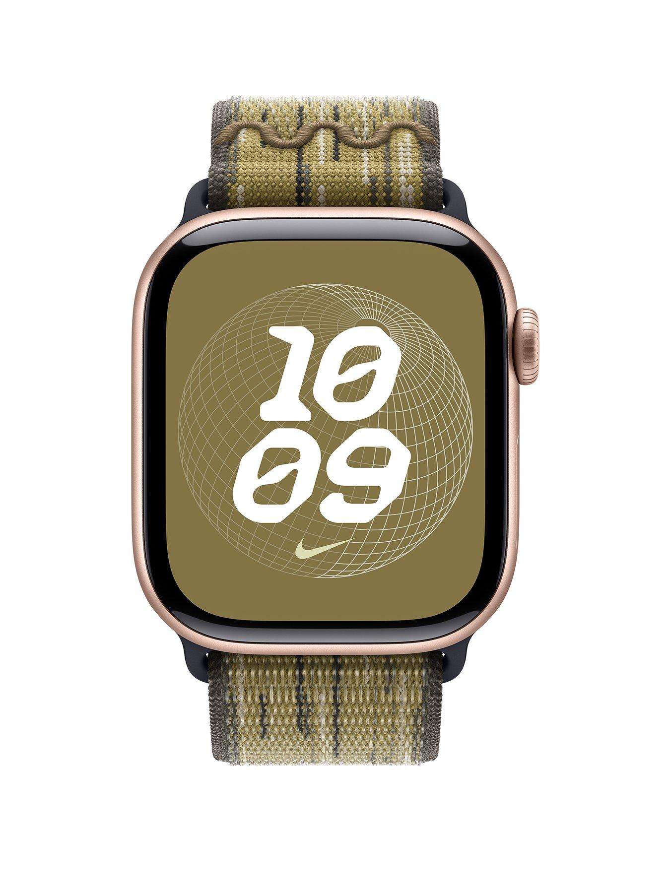Apple Watch 42mm Green Grey Nike Sport Loop Very