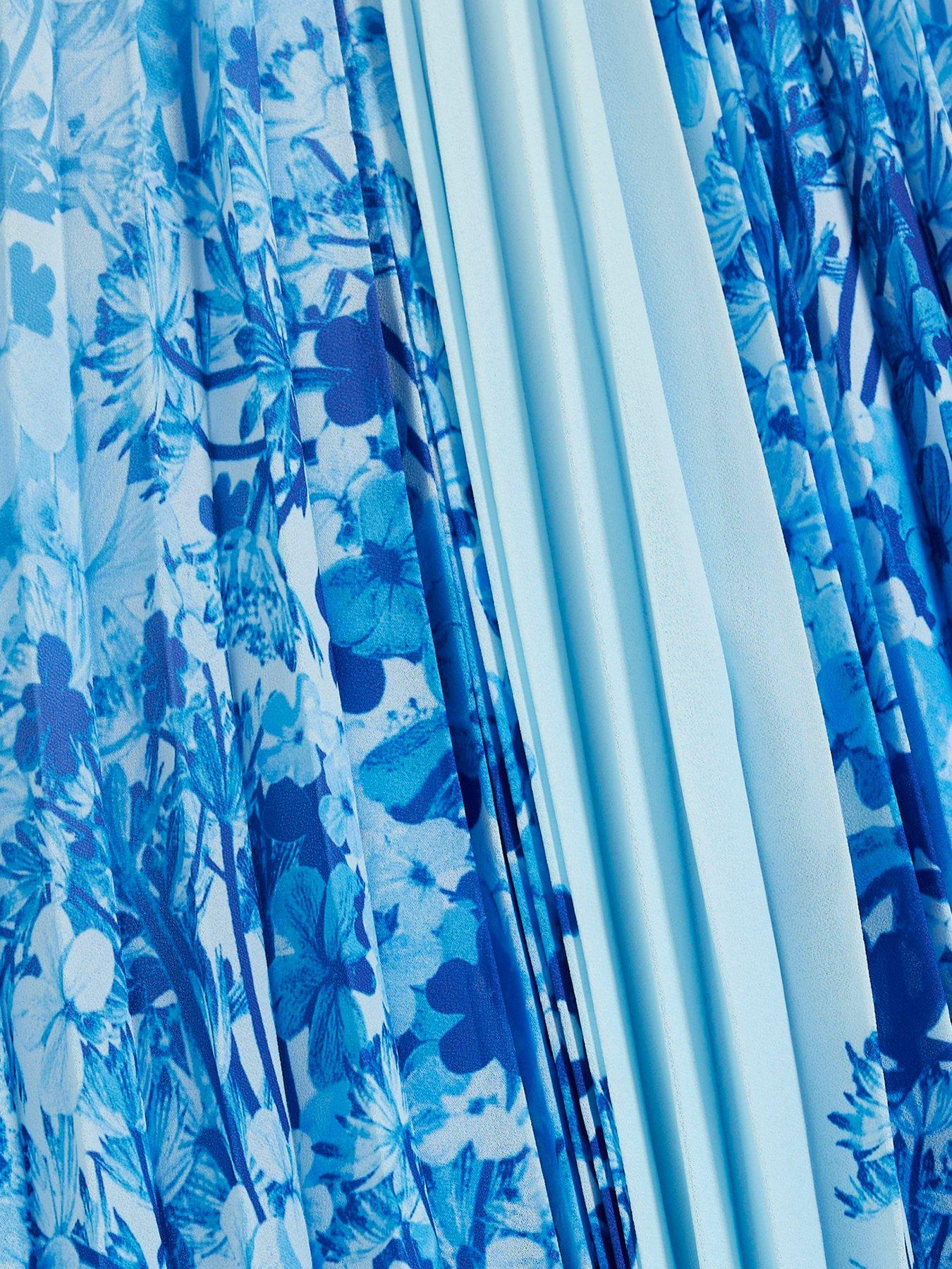 Image 6 of 6 of River Island Pleated Cami Top - Blue