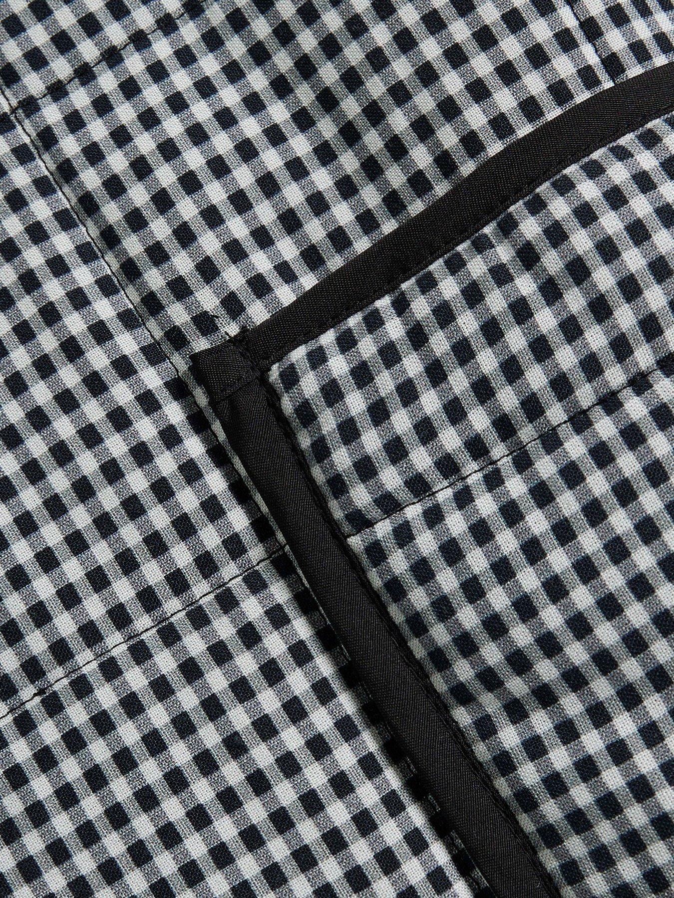 Image 5 of 6 of River Island Gingham Jacket - Black