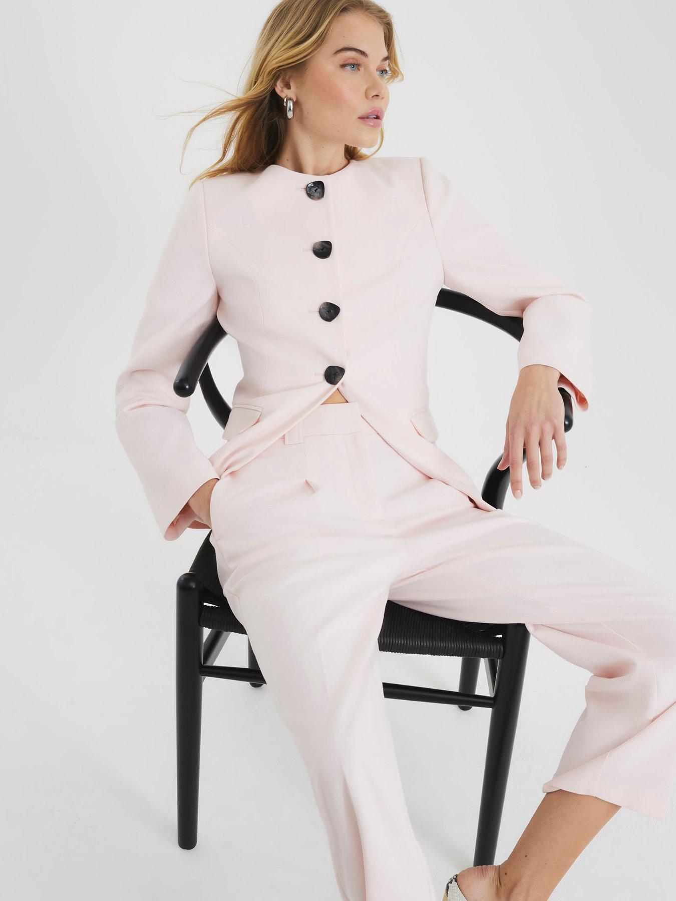 undefined Straight Leg Trouser - Pink