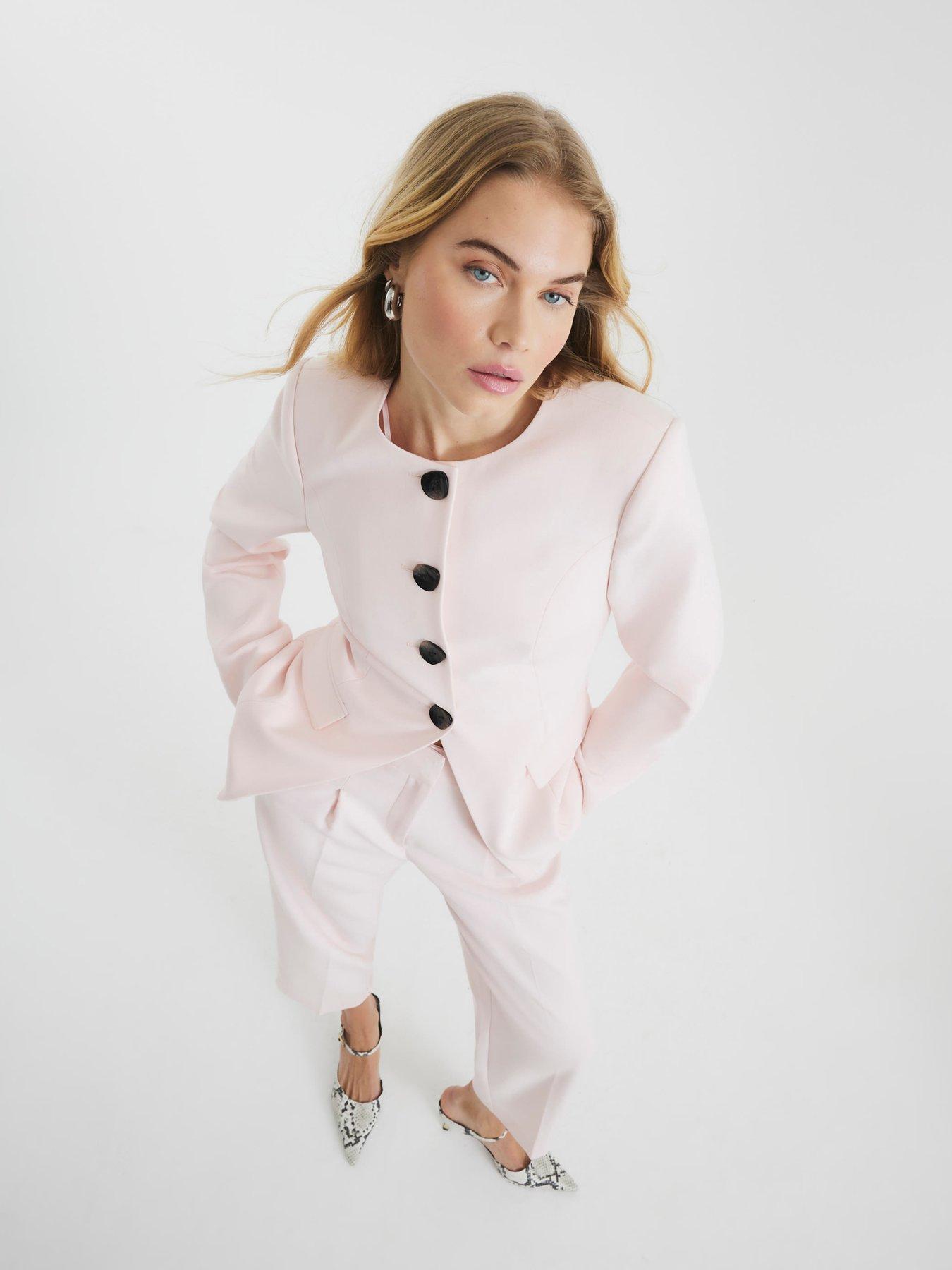 Image 3 of 6 of River Island Straight Leg Trouser - Pink