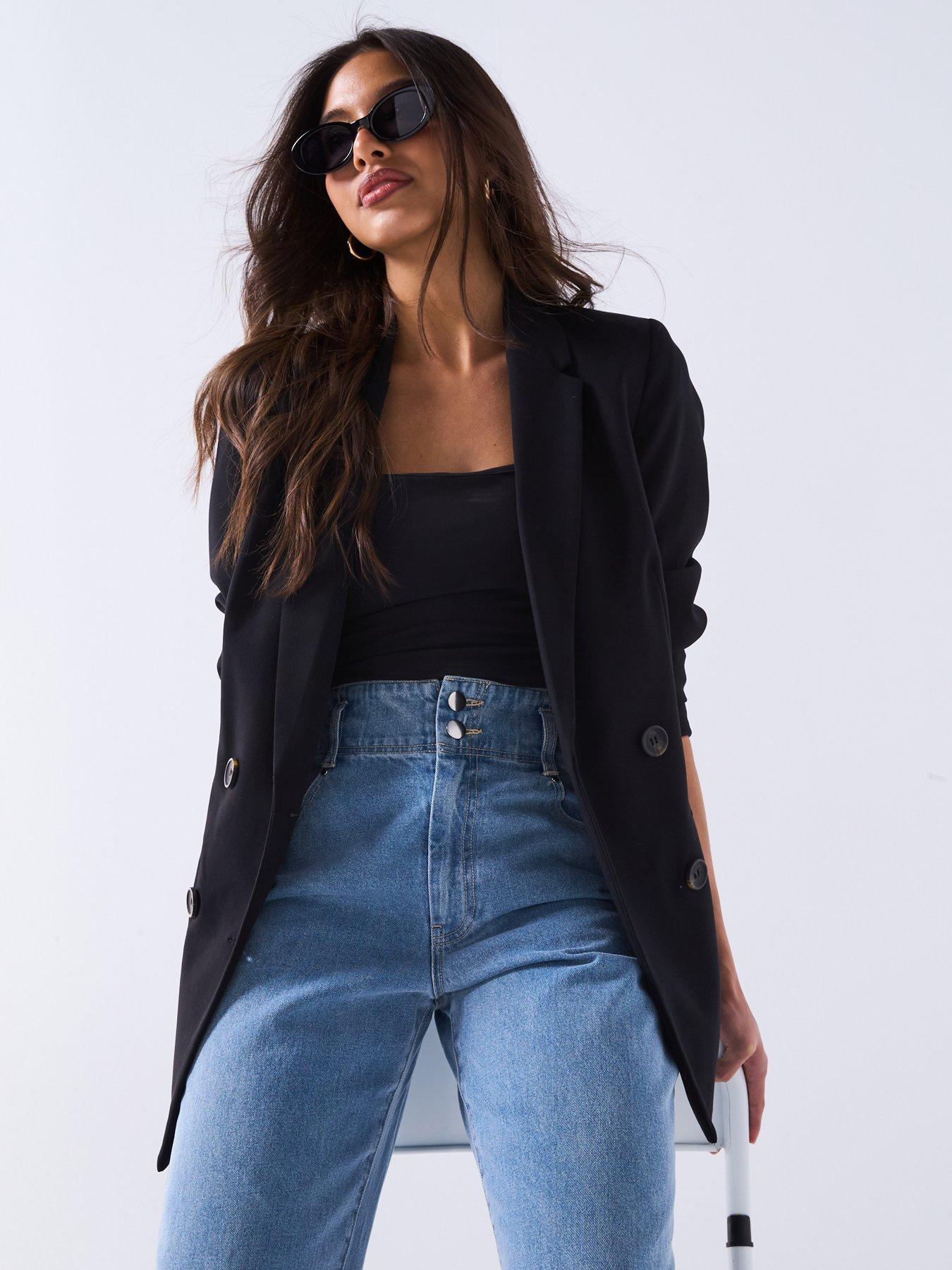 Image 6 of 6 of V by Very Soft Denim Wide Leg Jeans - Light Wash