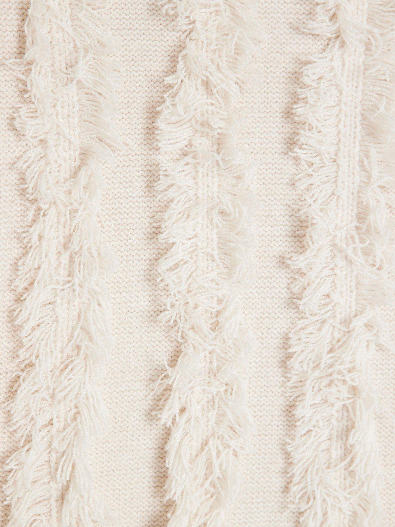 Image 5 of 5 of River Island Fringe Jumper - Beige