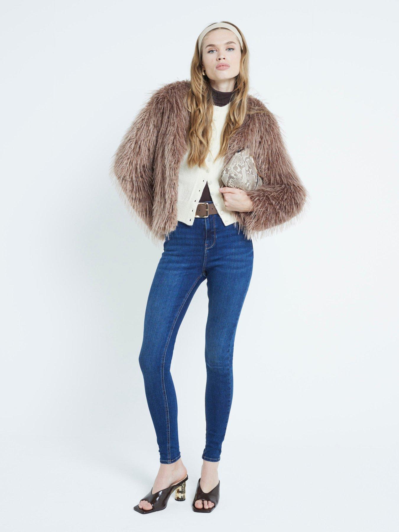Image 3 of 6 of River Island High Rise Jeans - Blue