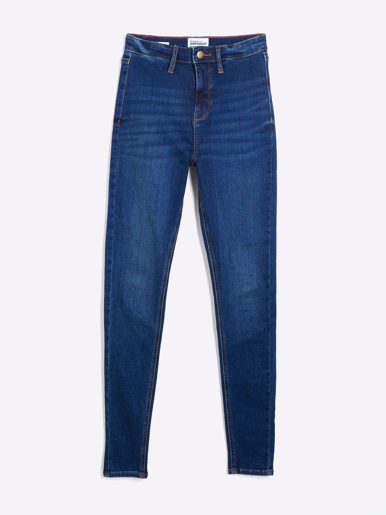 Image 5 of 6 of River Island High Rise Jeans - Blue