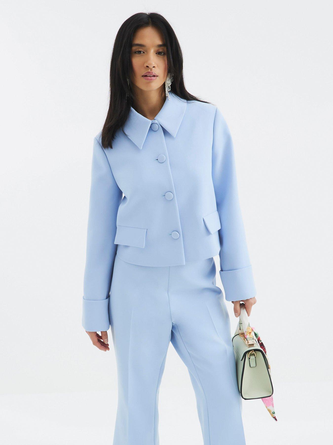 undefined Structured Jacket - Blue