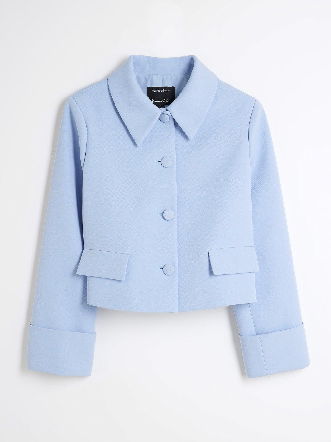 Image 6 of 6 of River Island Structured Jacket - Blue