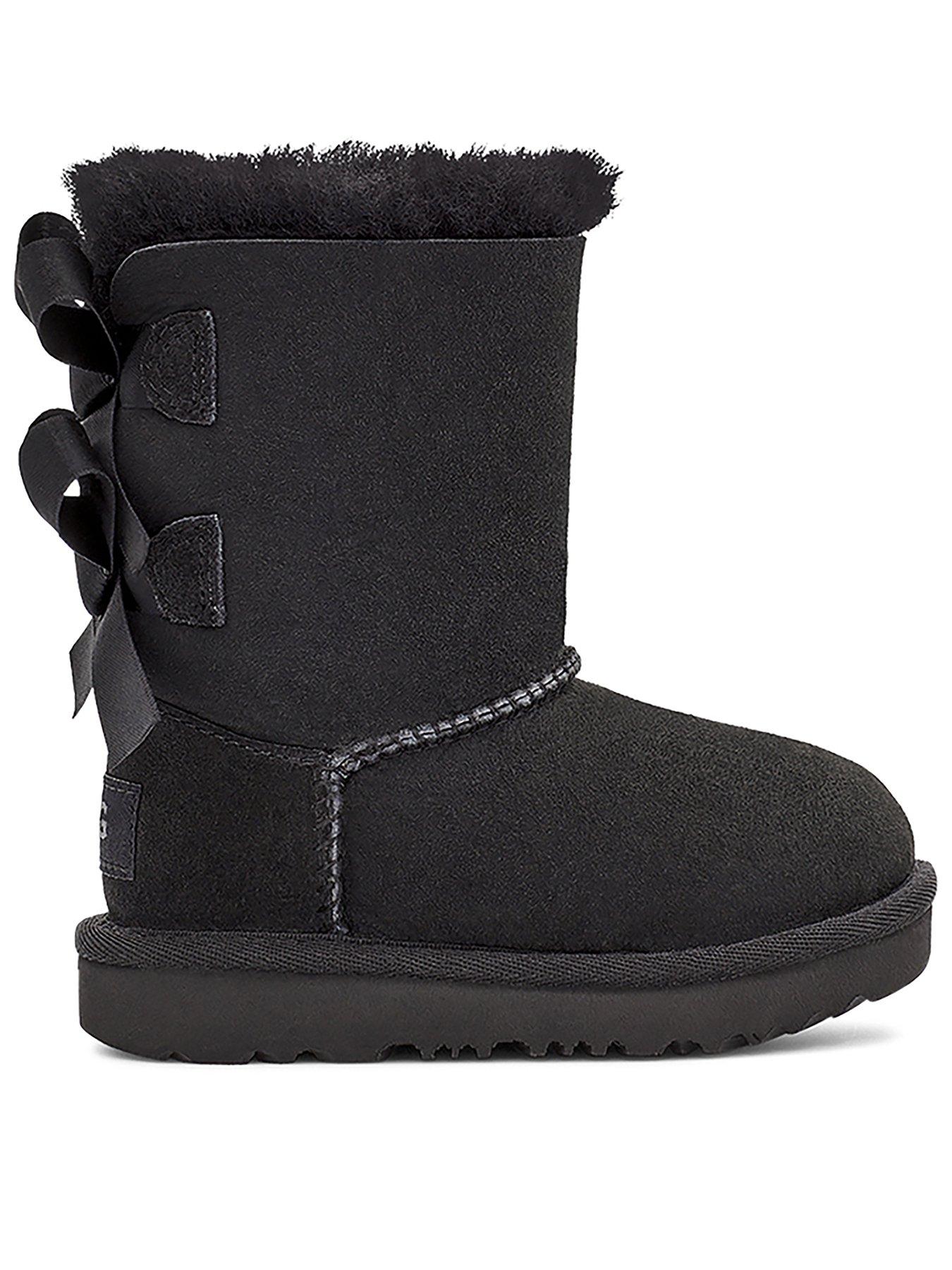 UGG Kids Bailey Bow II Boots - Black