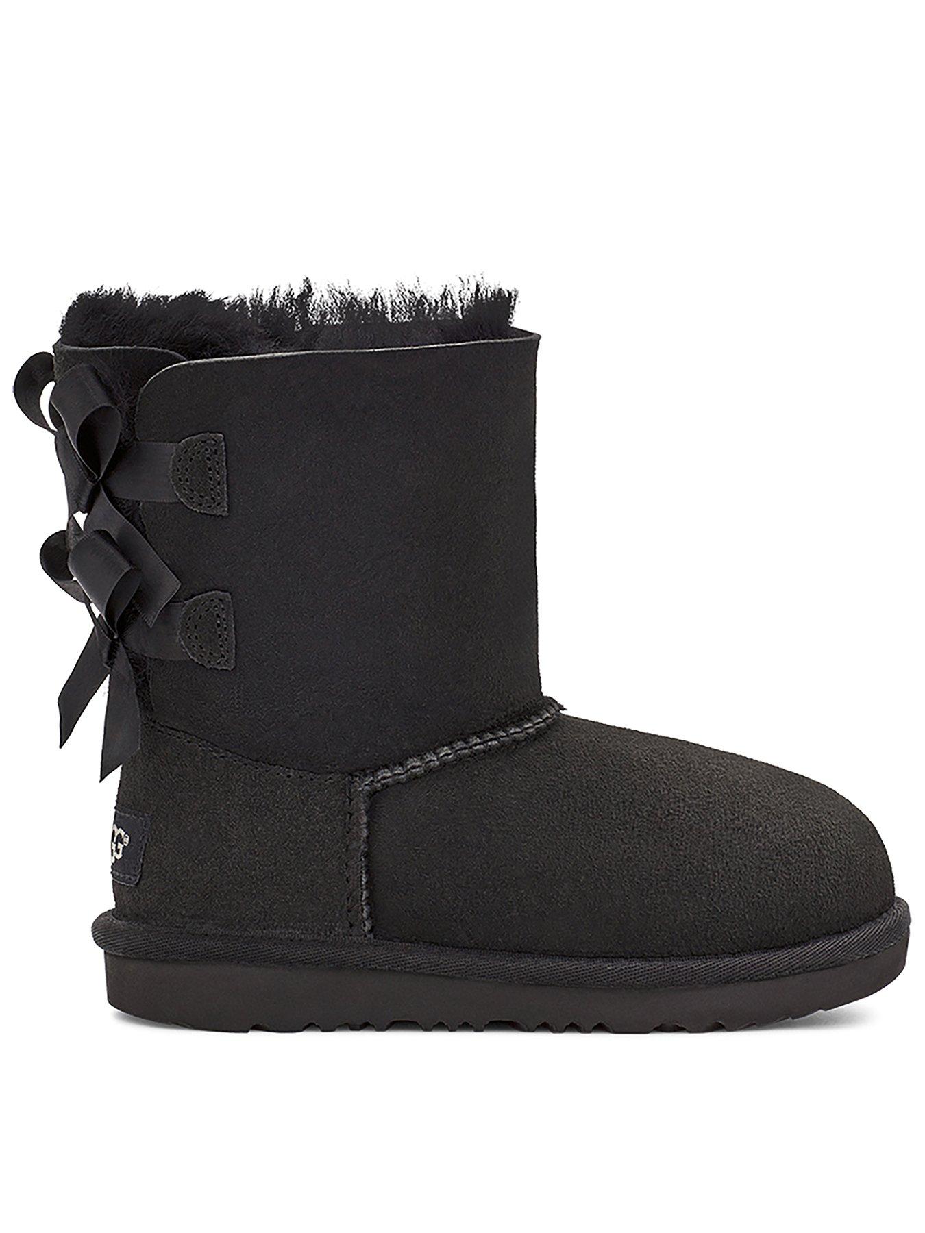 UGG Kids Bailey Bow II Boots - Black