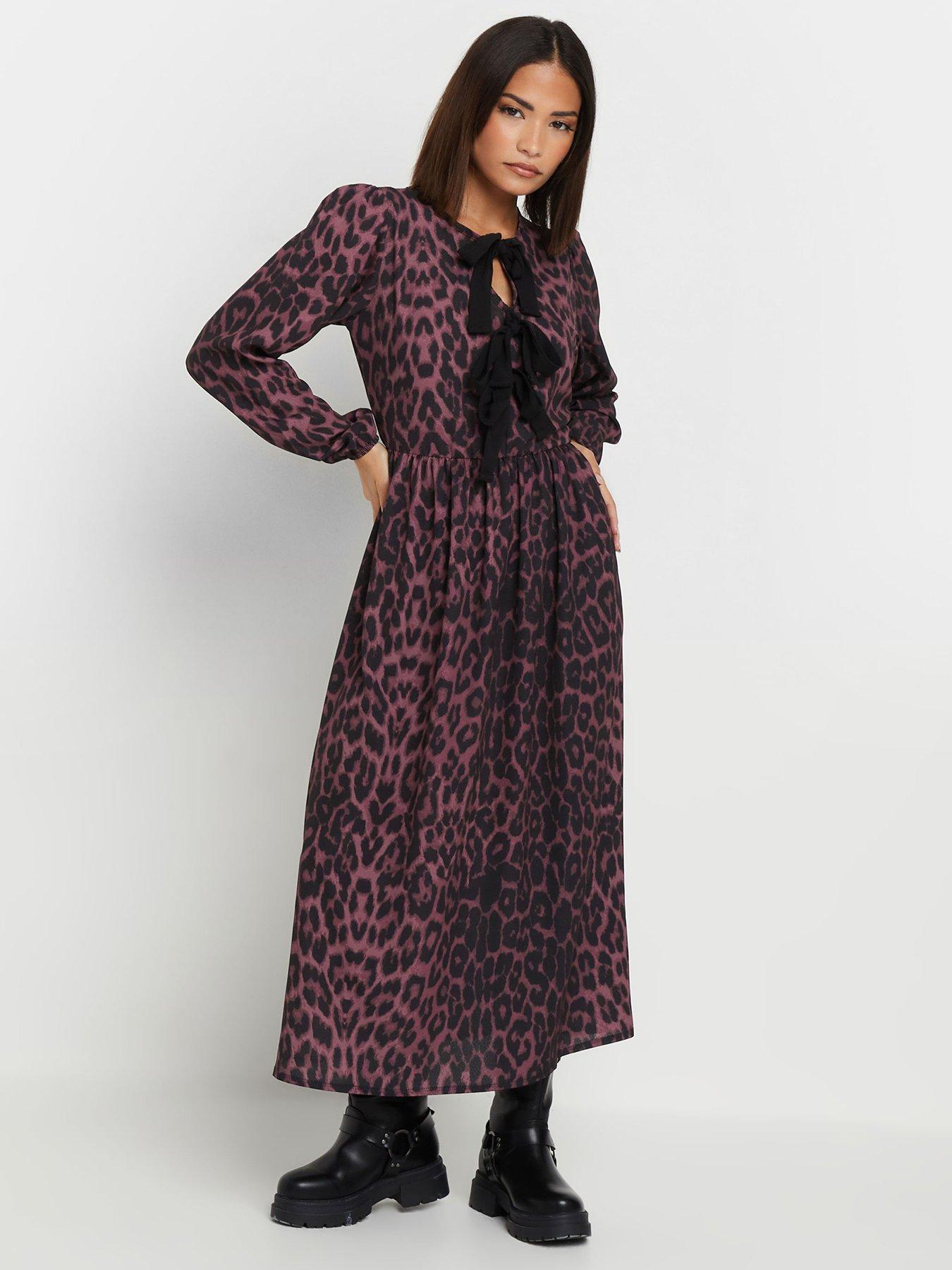 Pete + Lucy Lovely Leopard Valentines Long Sleeve Dress main image 0