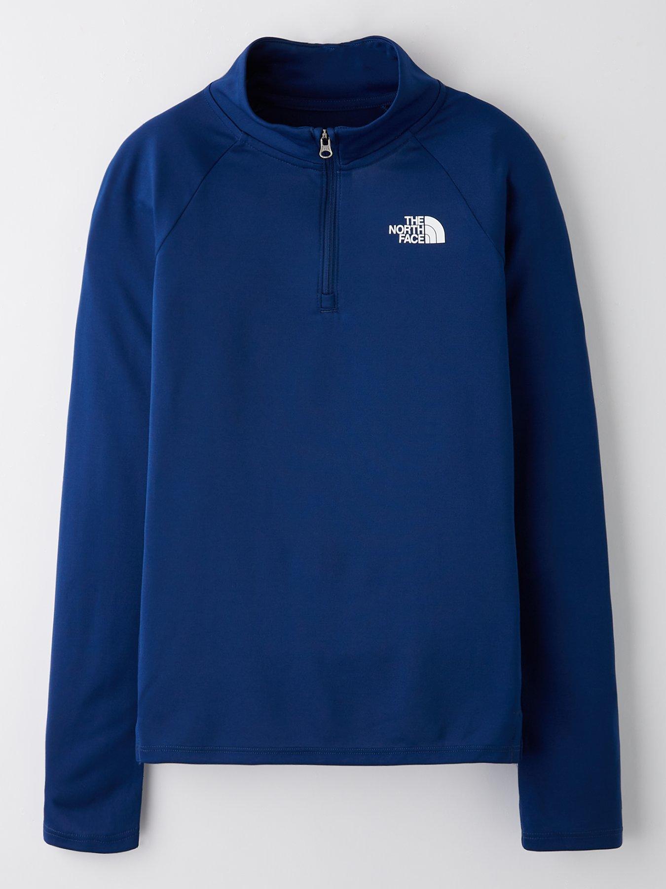 undefined Teen Never Stop 1/4 Zip - Blue