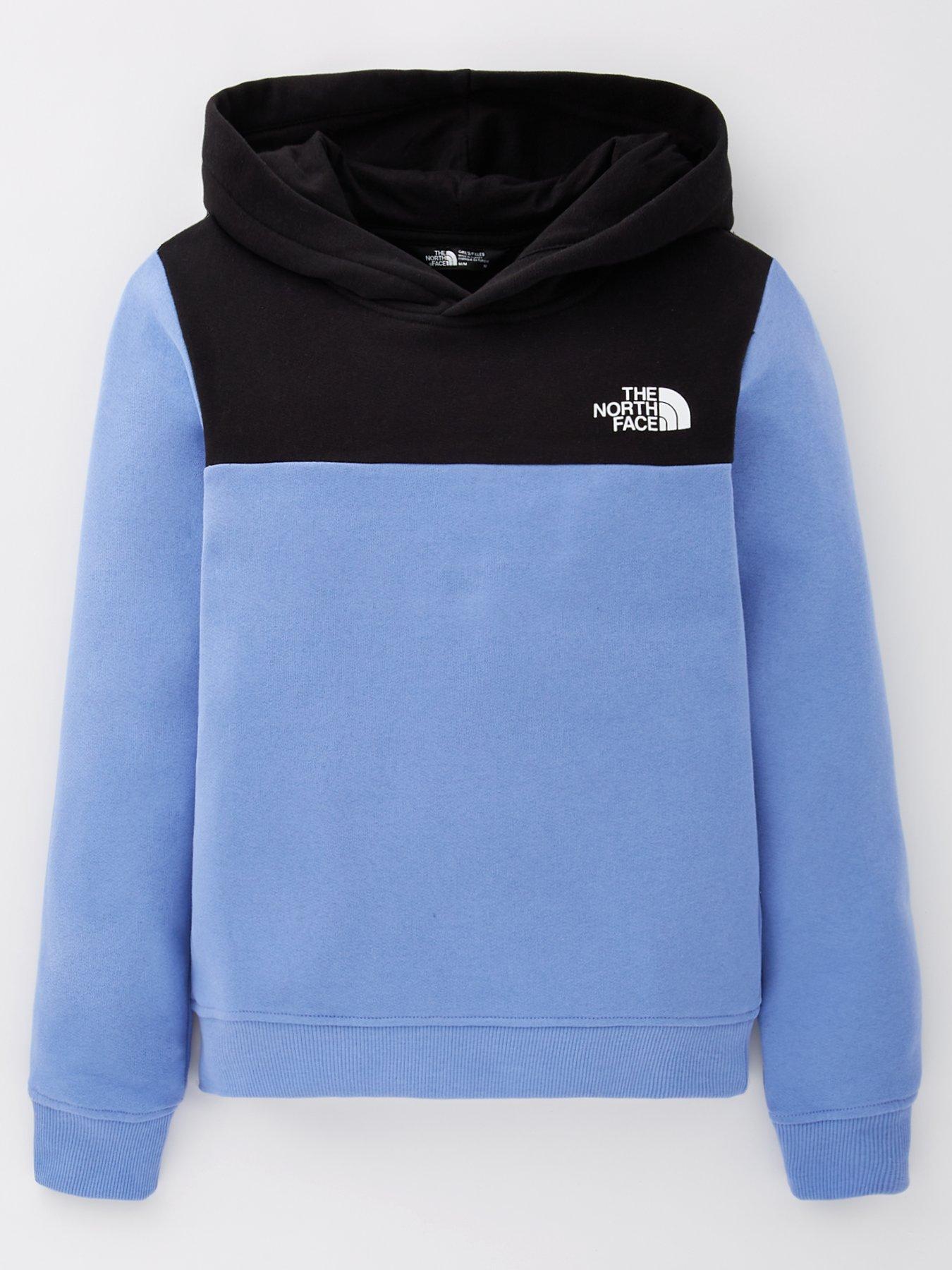 undefined Girl's Back Logo Relaxed Hoodie - Blue