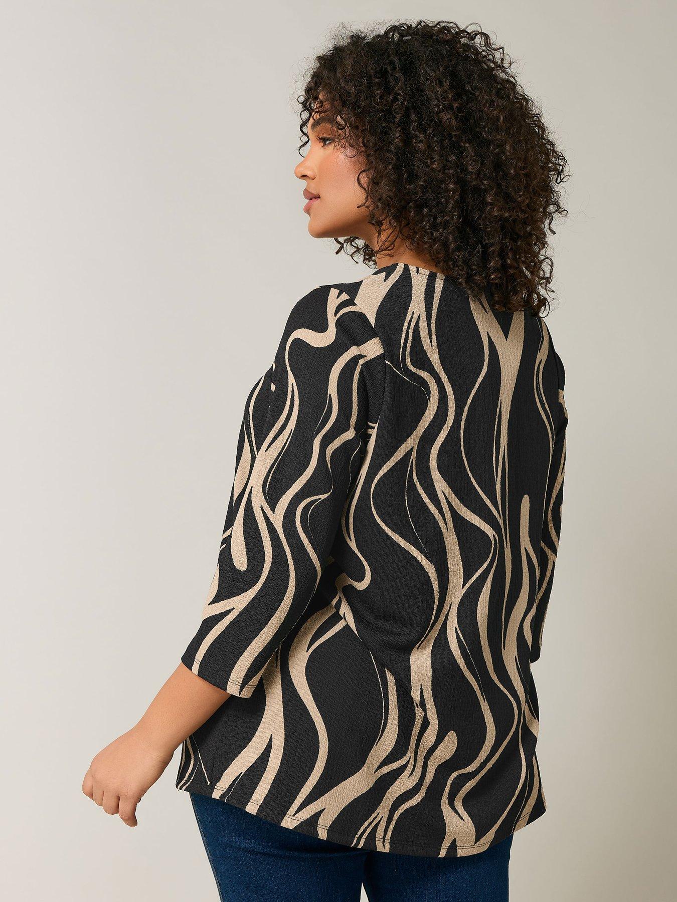 Image 2 of 4 of Evans Long Sleeve Shell Top - Black