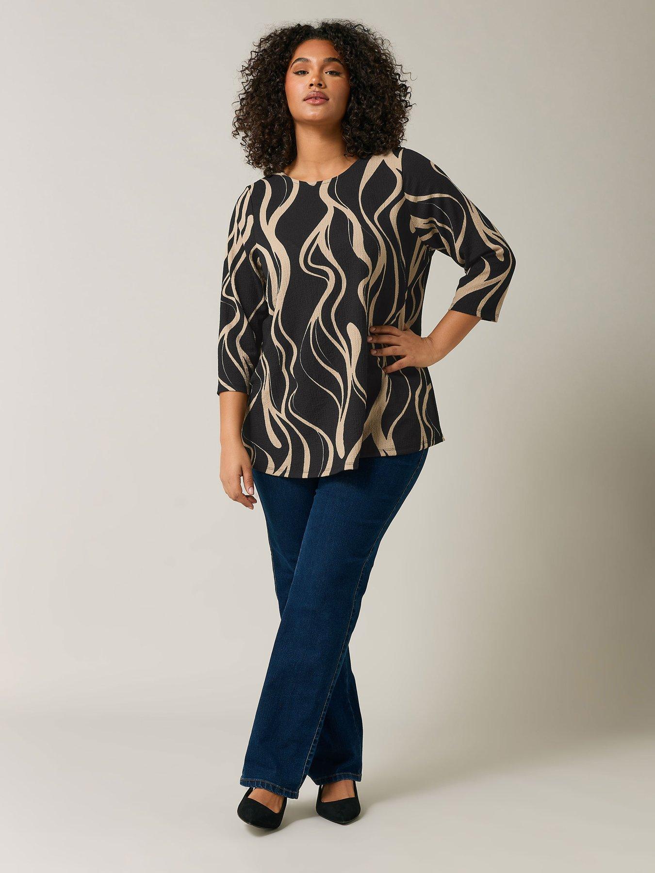 Image 3 of 4 of Evans Long Sleeve Shell Top - Black