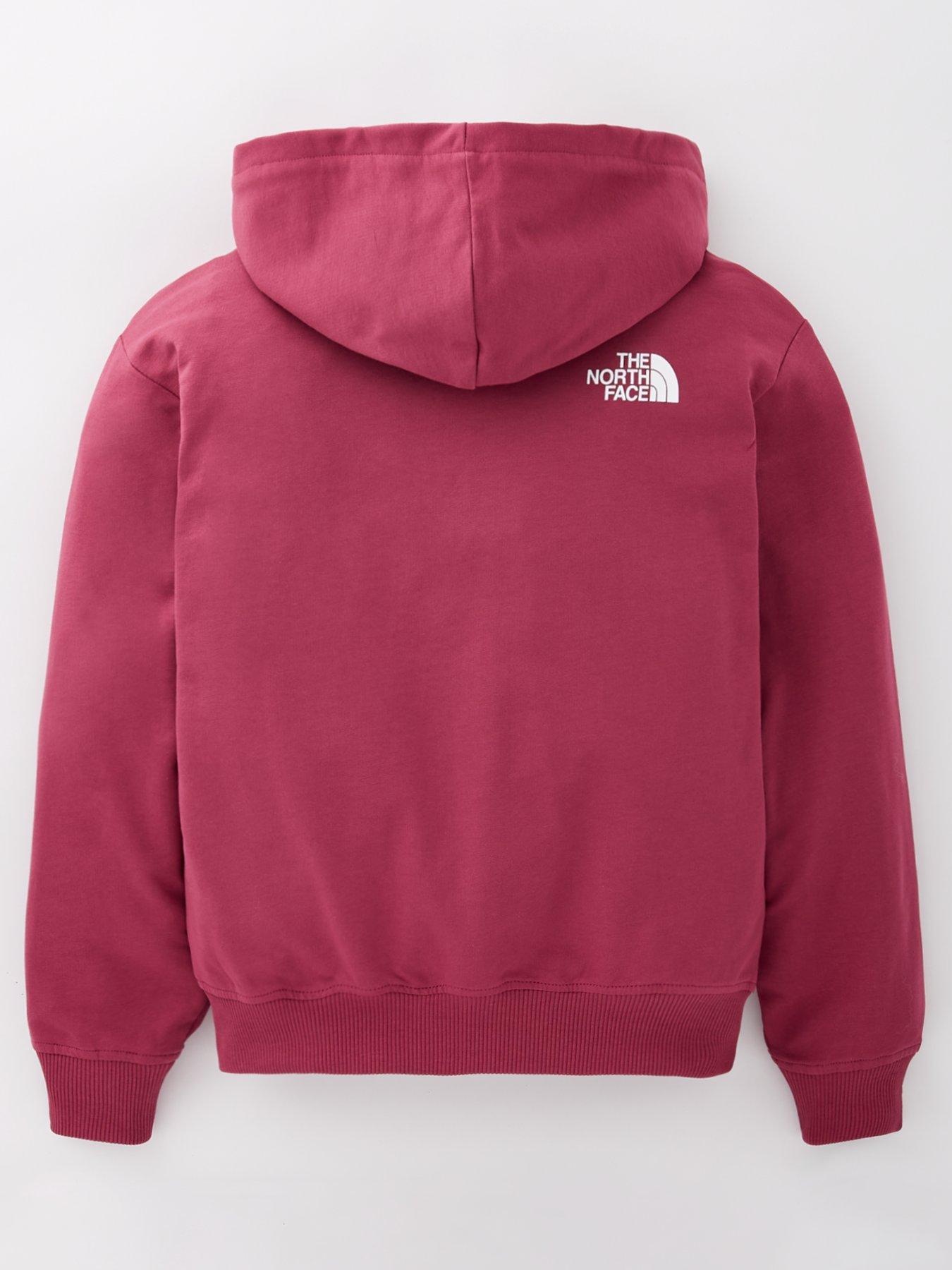 Image 2 of 4 of THE NORTH FACE Girl's Full-Zip Oversize Light Hoodie - Red