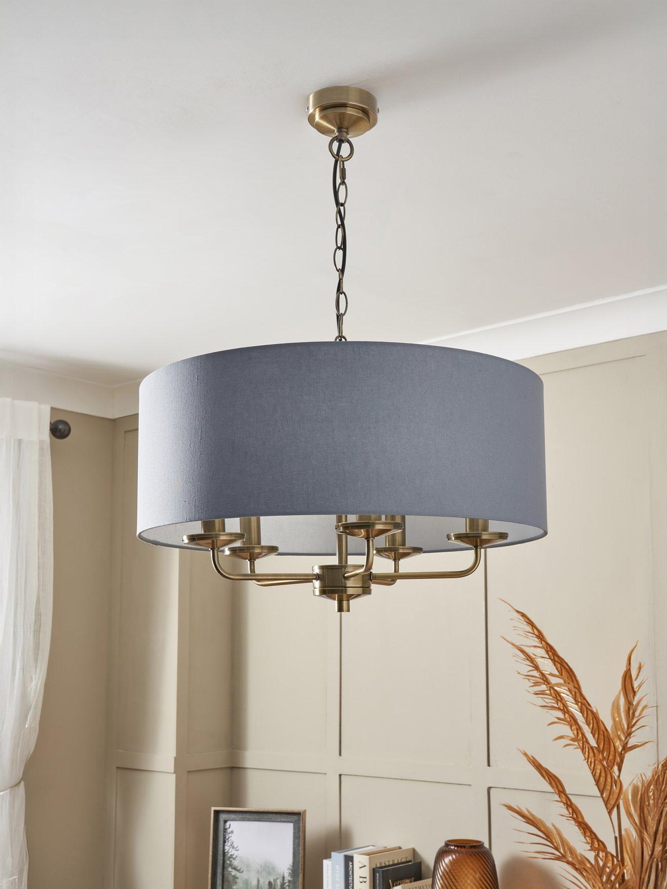 undefined Mika 5-Light Ceiling Fixture - Aqua