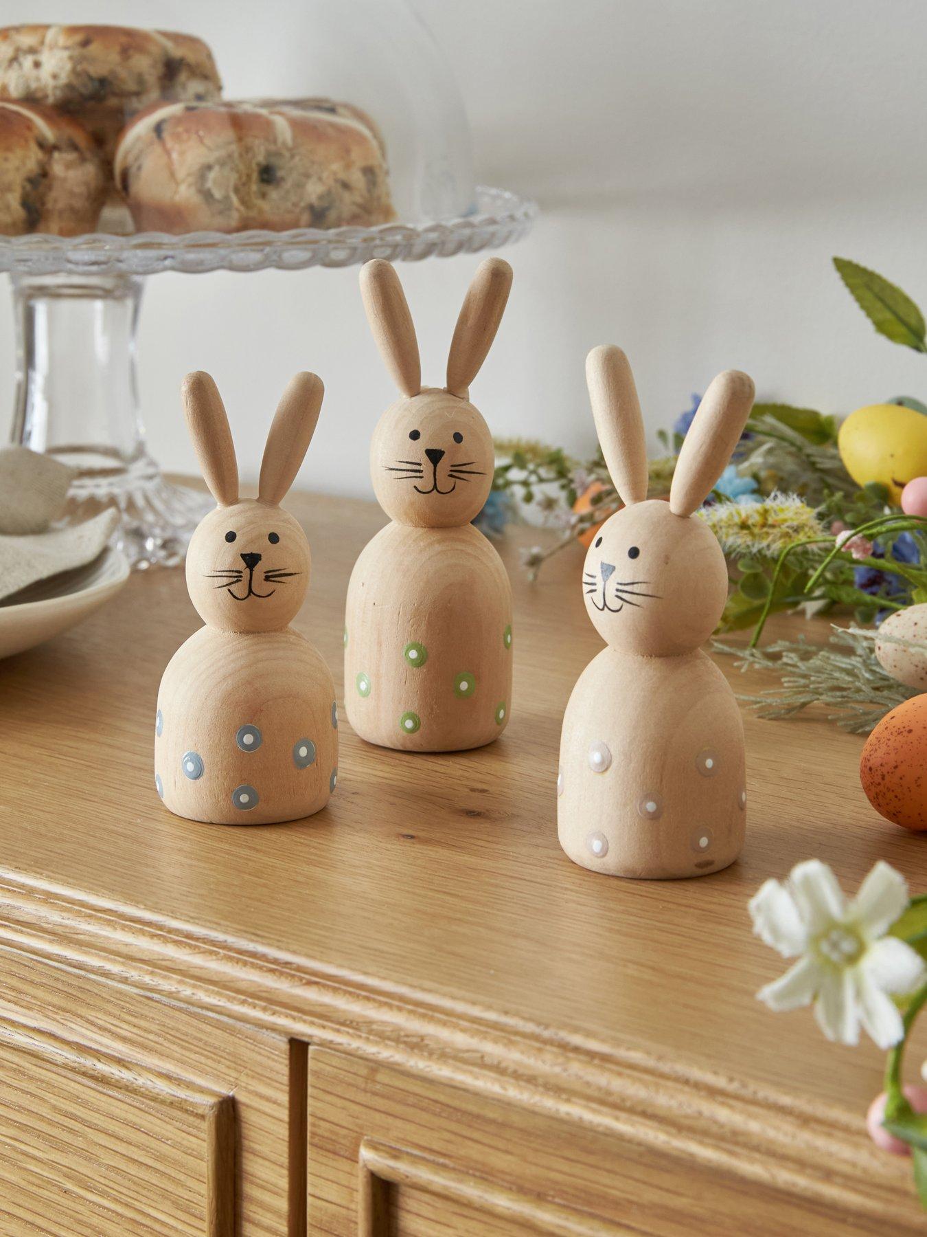 undefined WOODEN BUNNY FAMILY