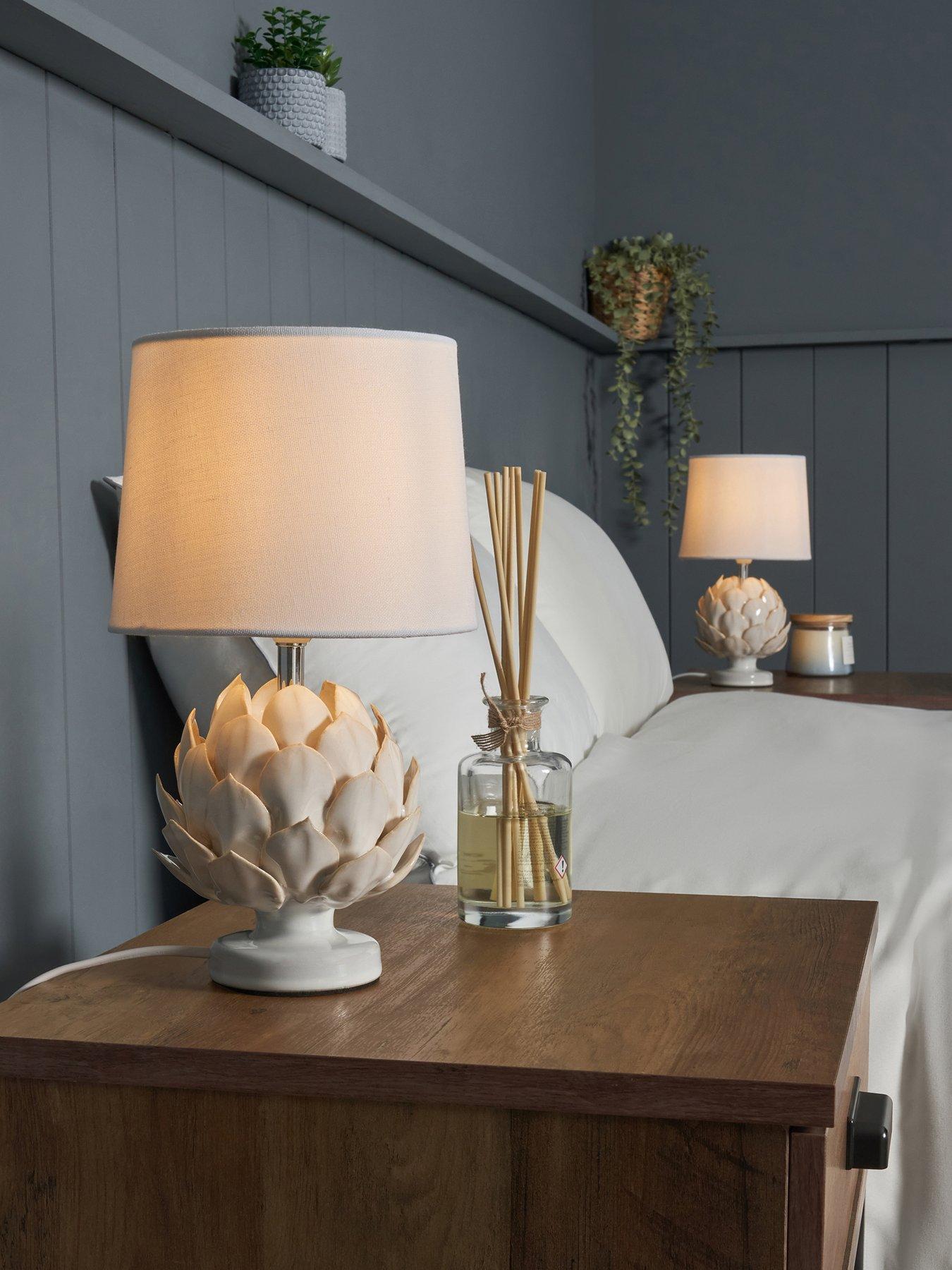 Very Home Set Of 2 Mini Artichoke Table Lamps Oatmeal