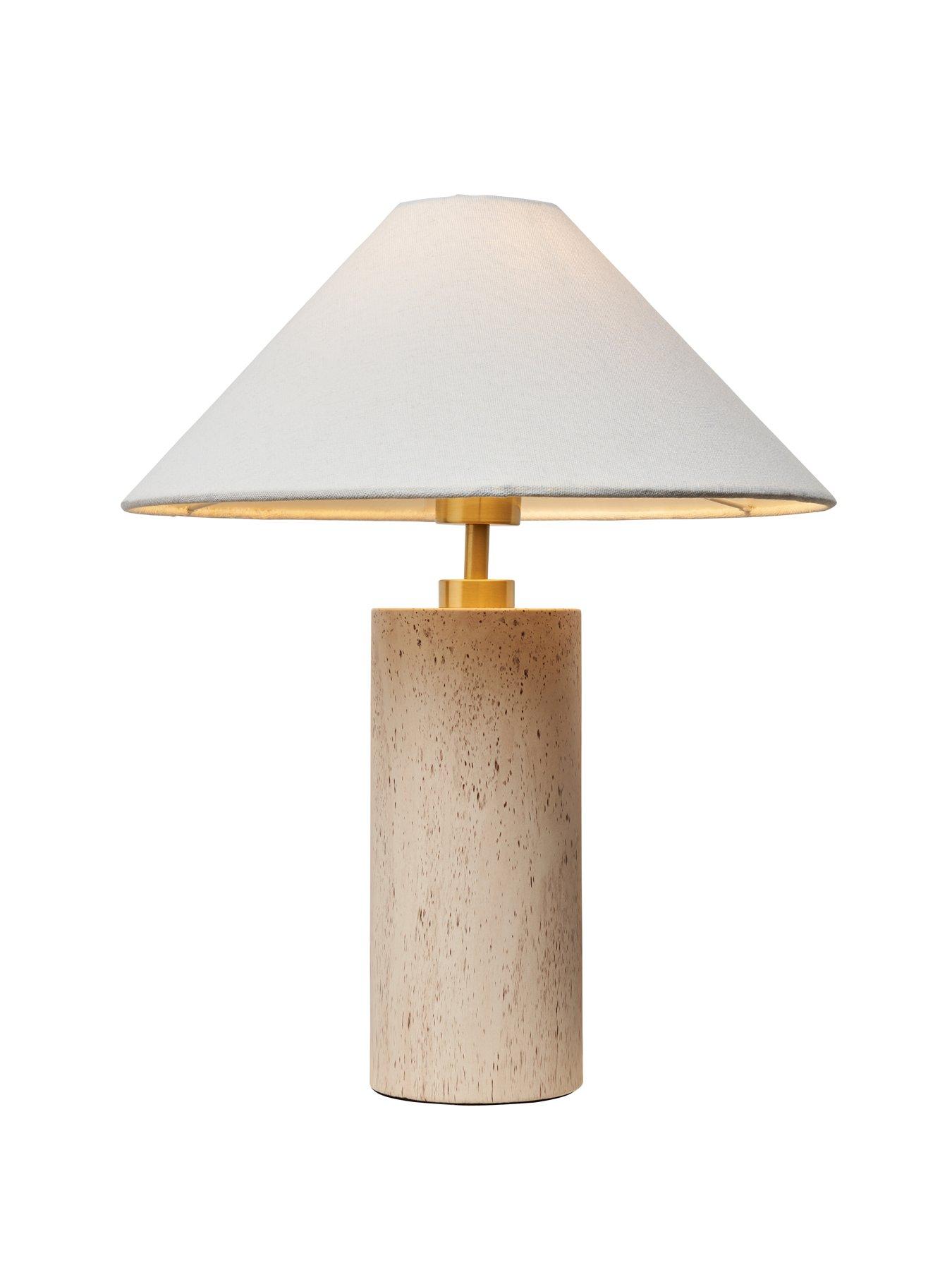 Michelle Keegan Home Travertine Water Printed Table Lamp